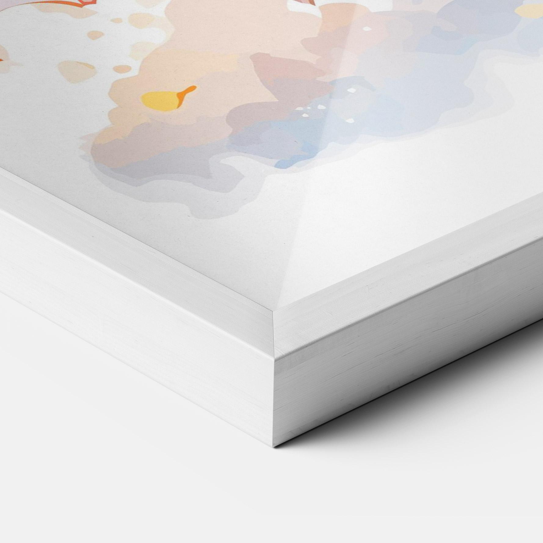 Poster Înrămat Cute Cloud Lion mockup 3