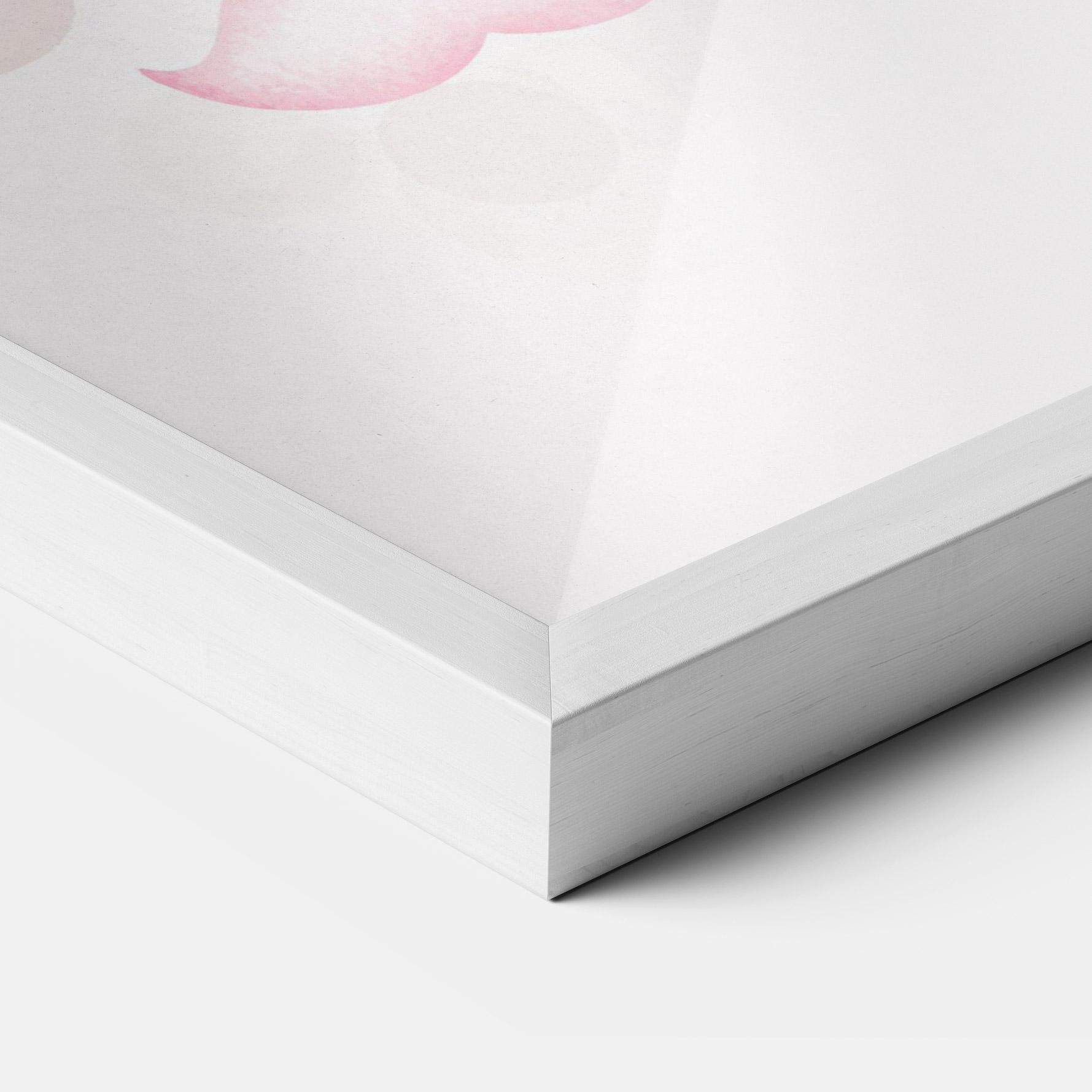 Poster Înrămat Pink Bear Balloons mockup 3