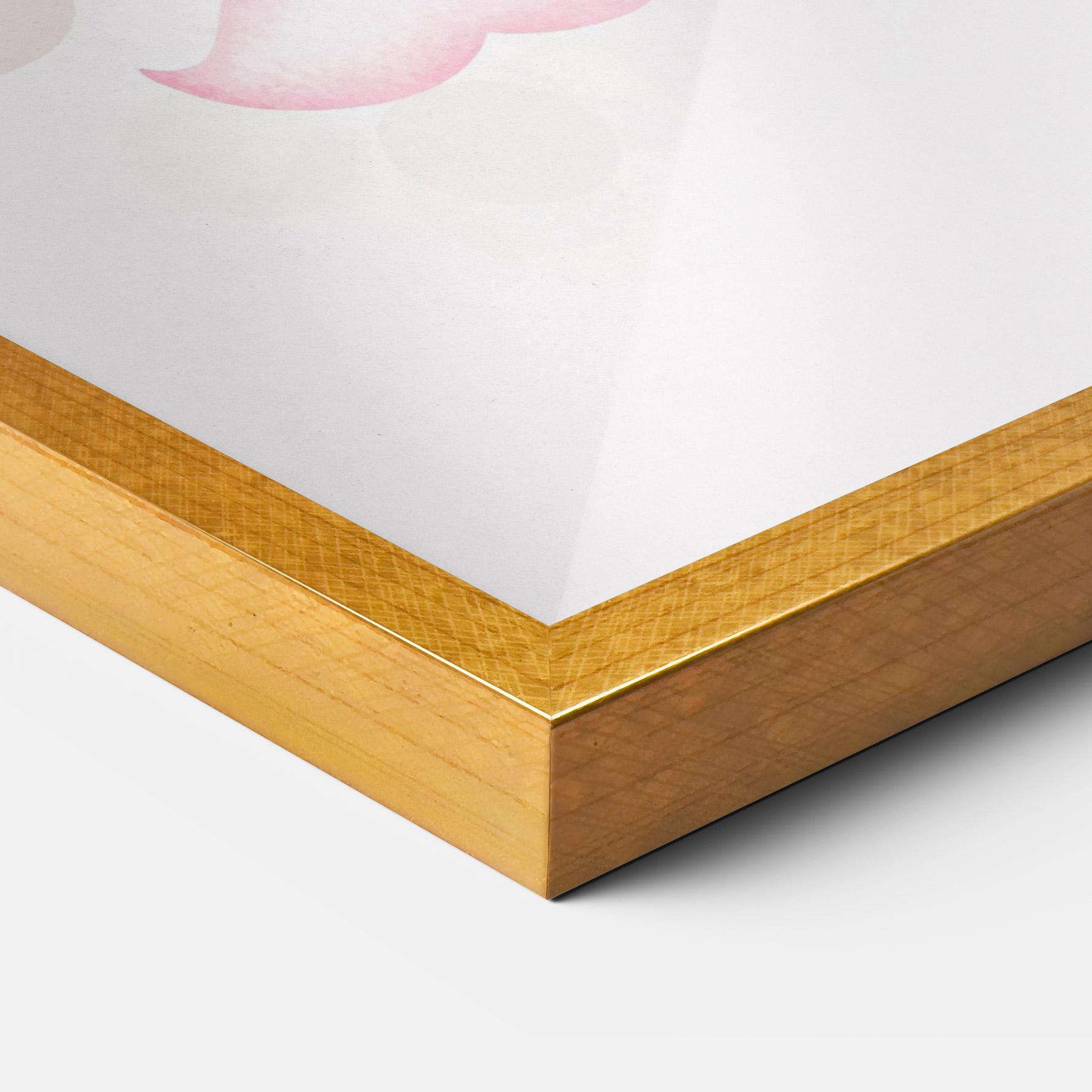 Poster Înrămat Pink Bear Balloons mockup 3