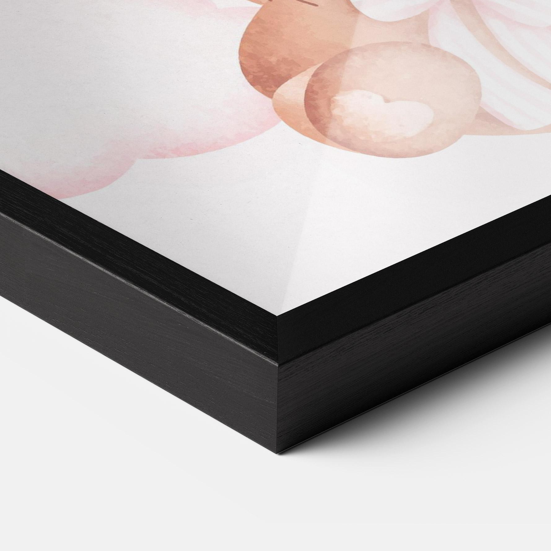 Poster Înrămat Balloons Bear mockup 3