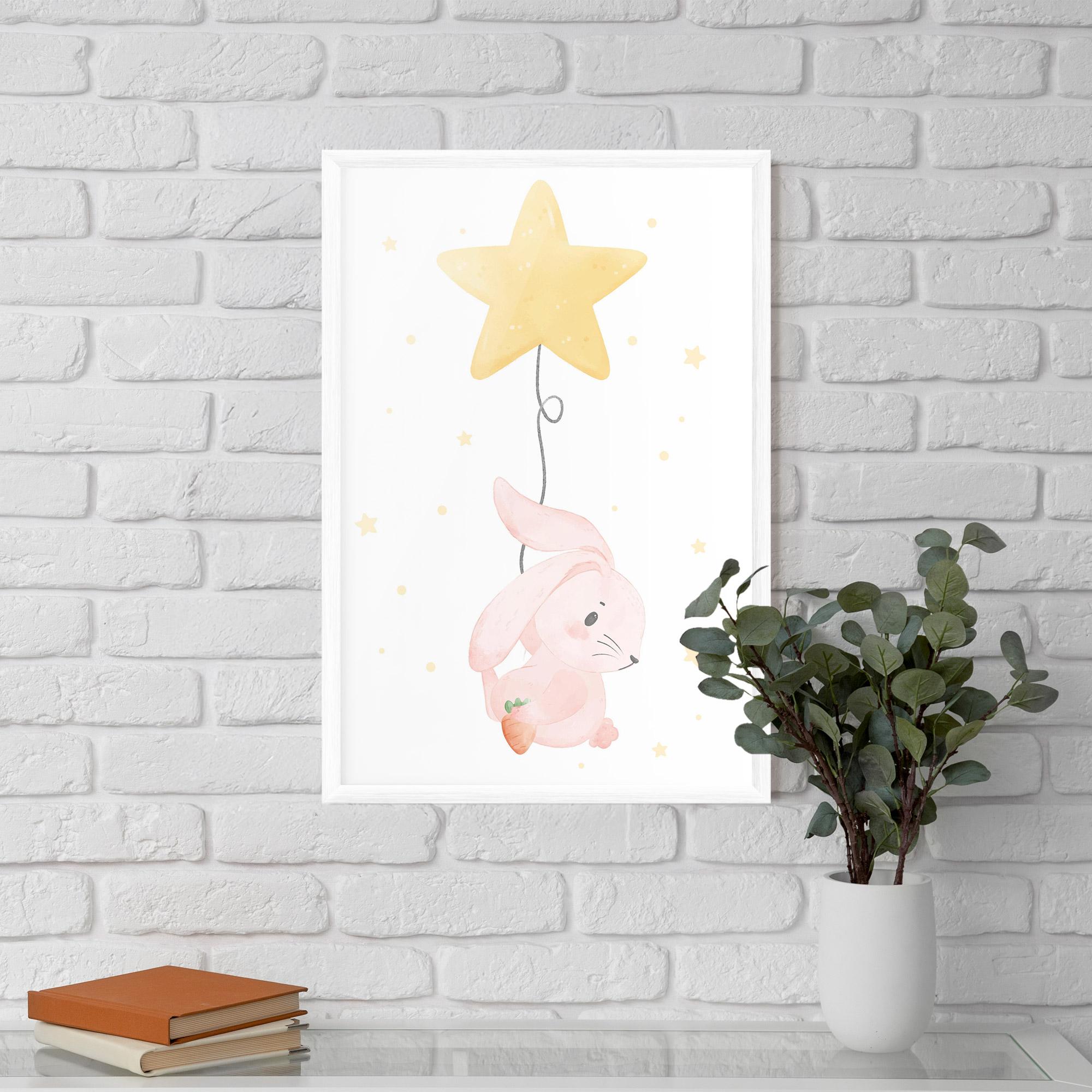 Poster Înrămat Star Bunny mockup 5