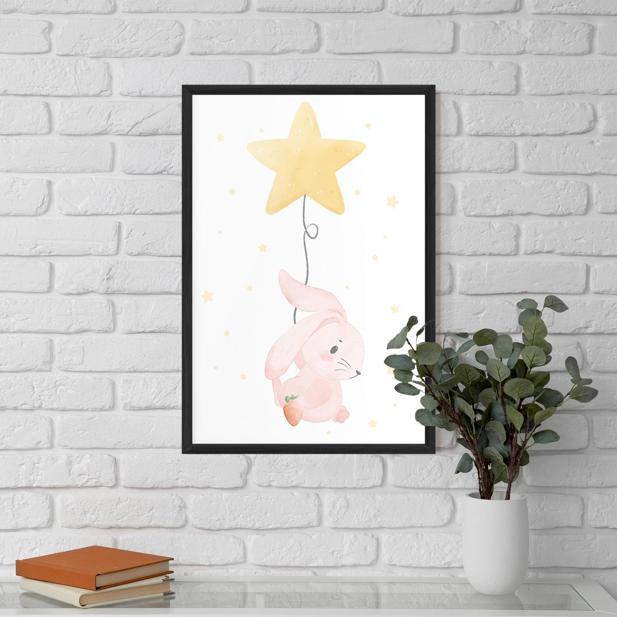 Poster Înrămat Star Bunny mockup 5