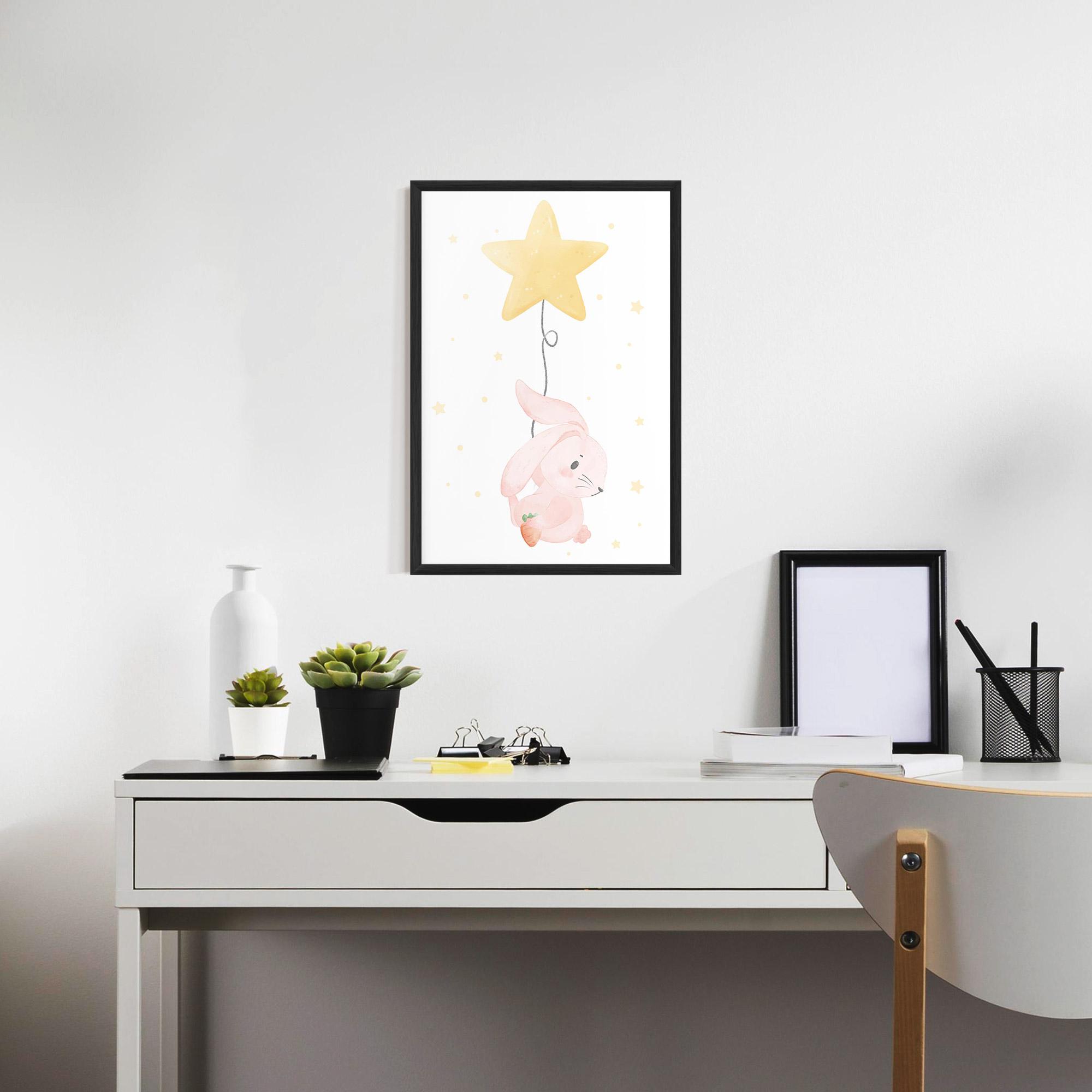 Poster Înrămat Star Bunny mockup 7