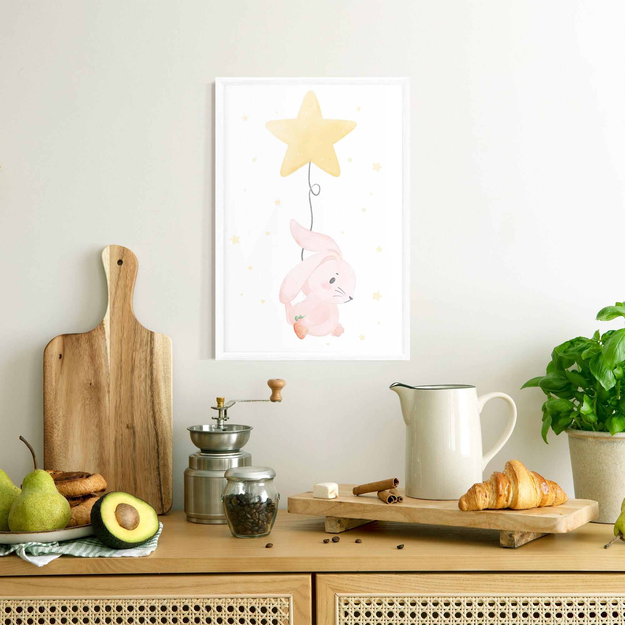 Poster Înrămat Star Bunny mockup 8