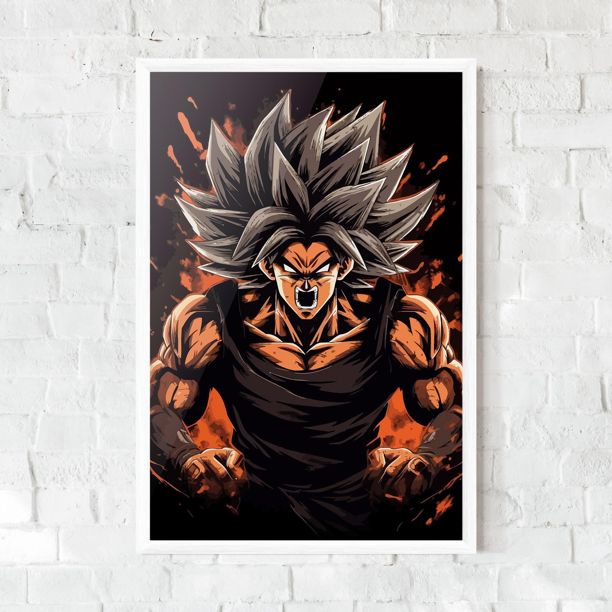 Poster Înrămat Goku mockup 0