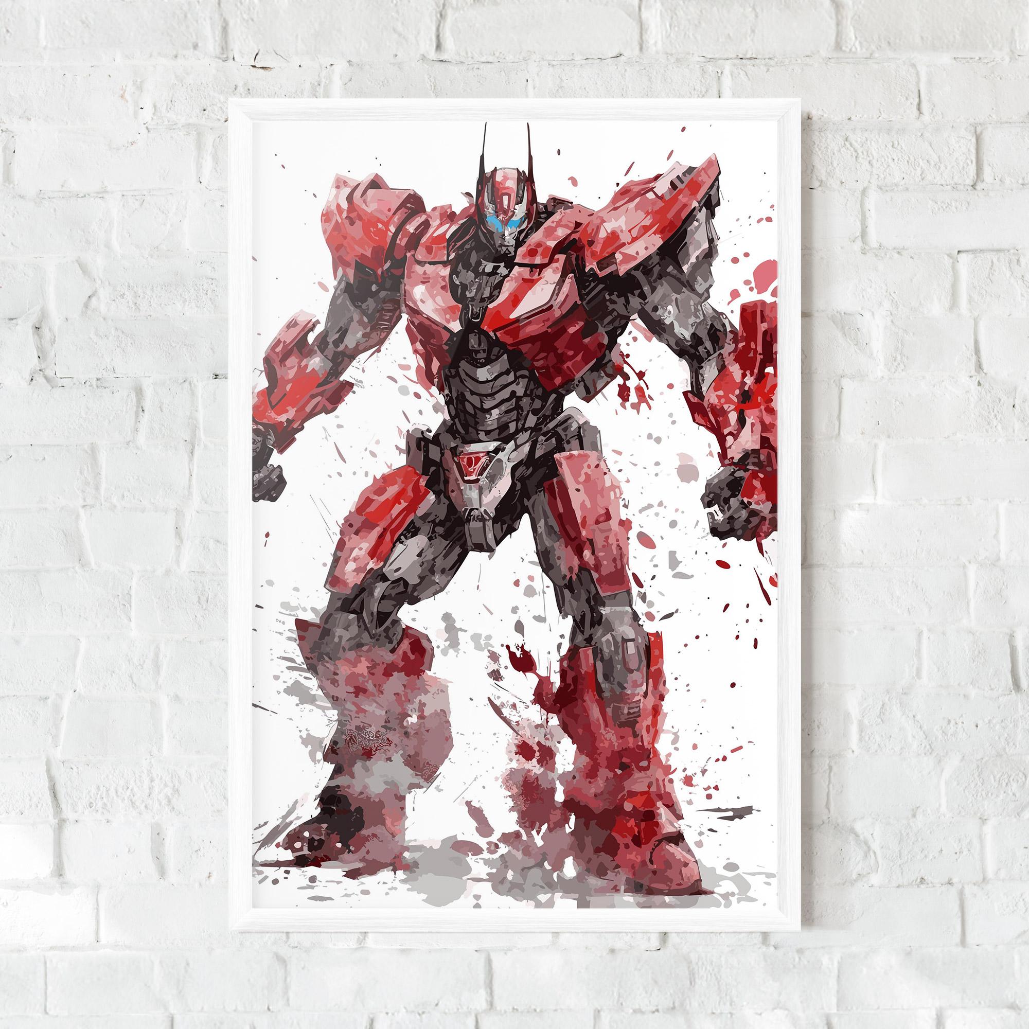 Poster Înrămat Red Sentinel Prime mockup 0
