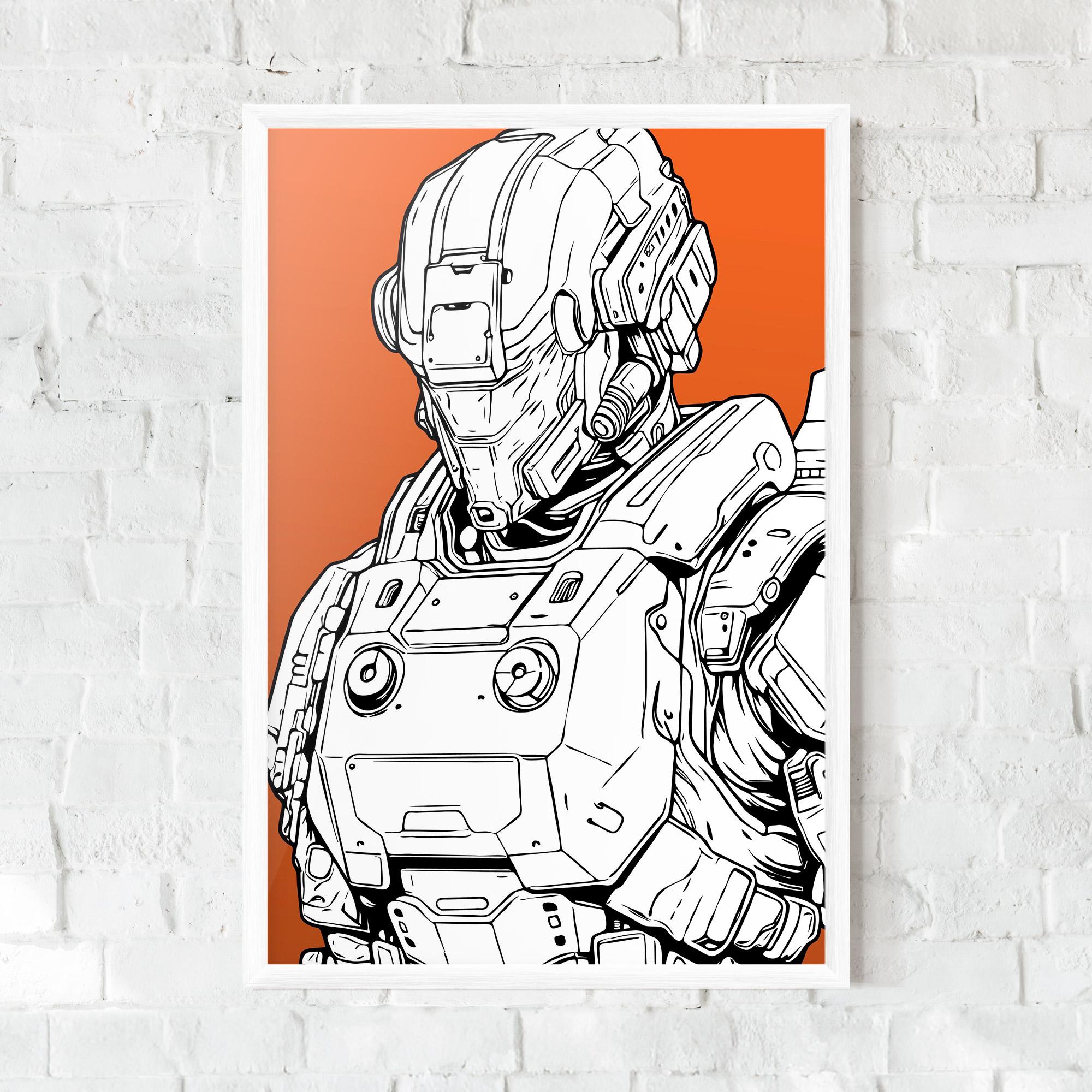 Poster Înrămat Robotech Armor mockup 0