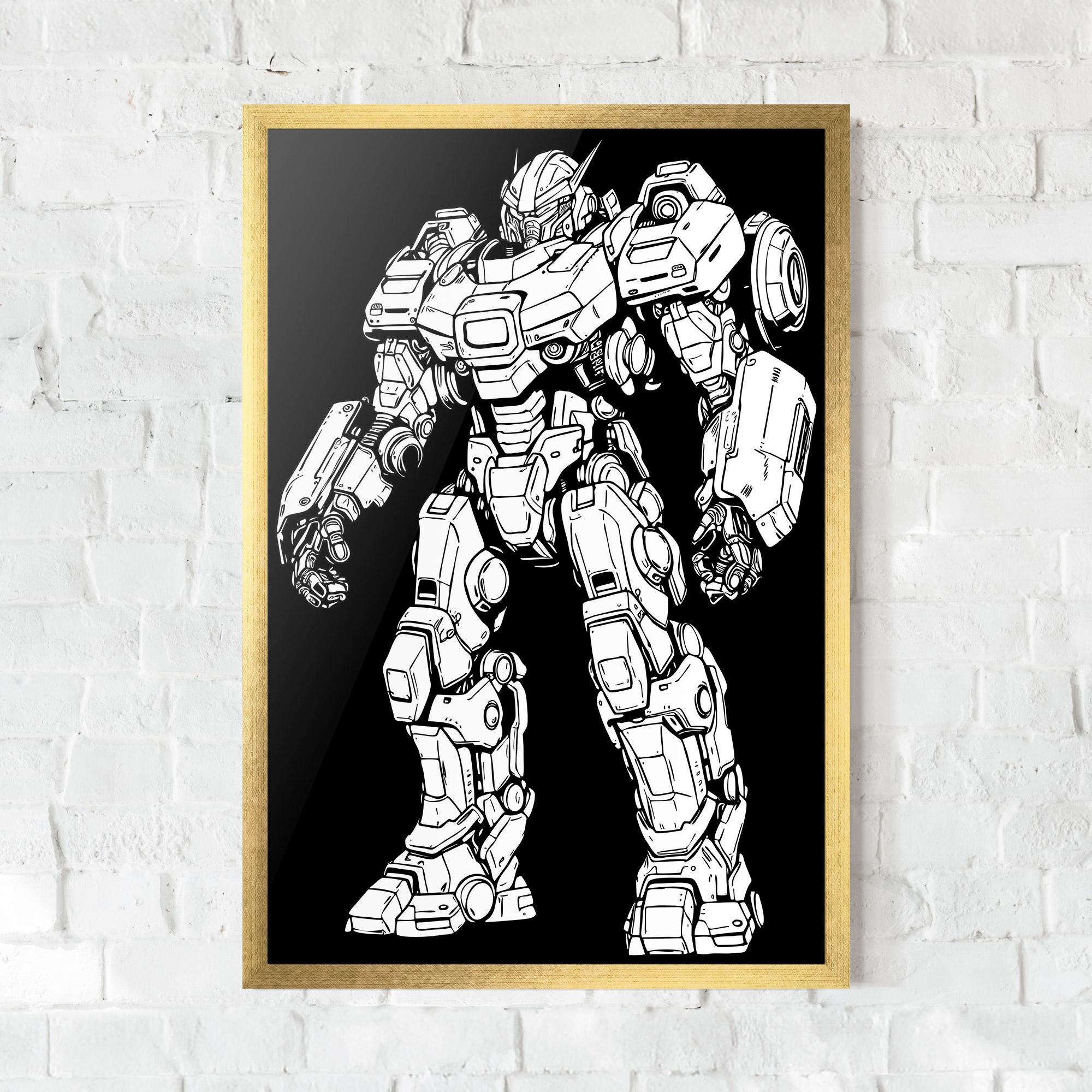 Poster Înrămat Battlefield Robot mockup 0