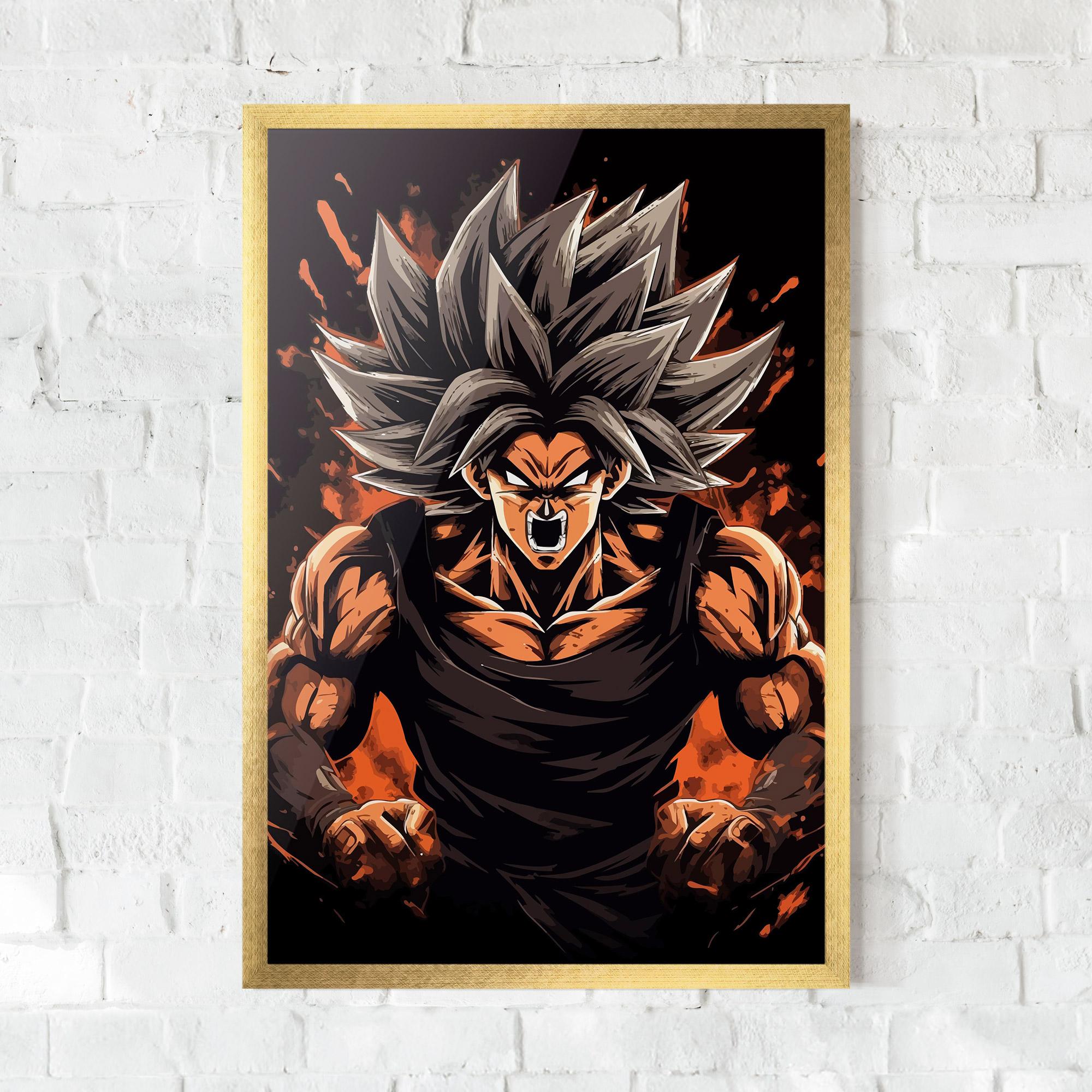 Poster Înrămat Goku mockup 0