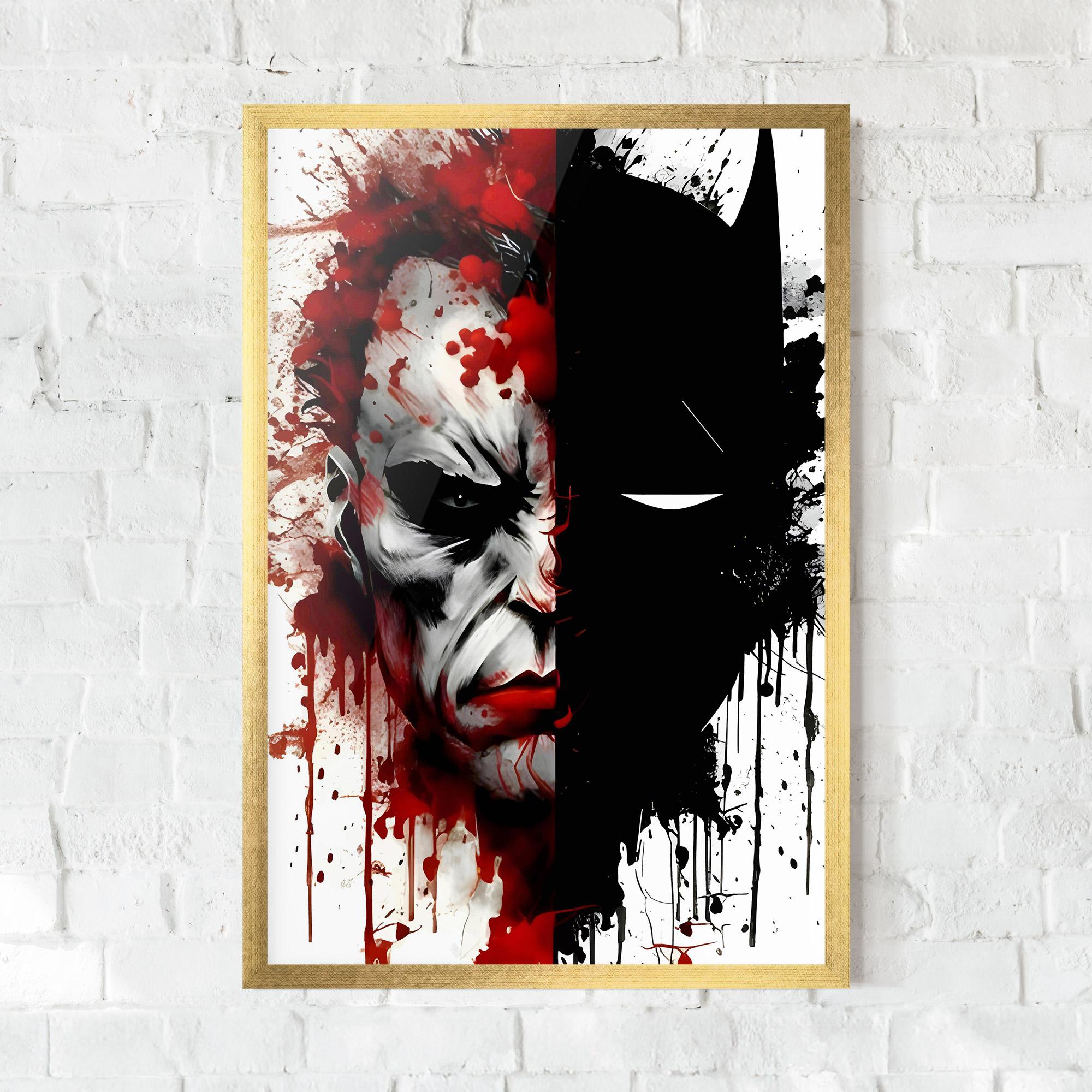 Poster Înrămat Half Batman mockup 0