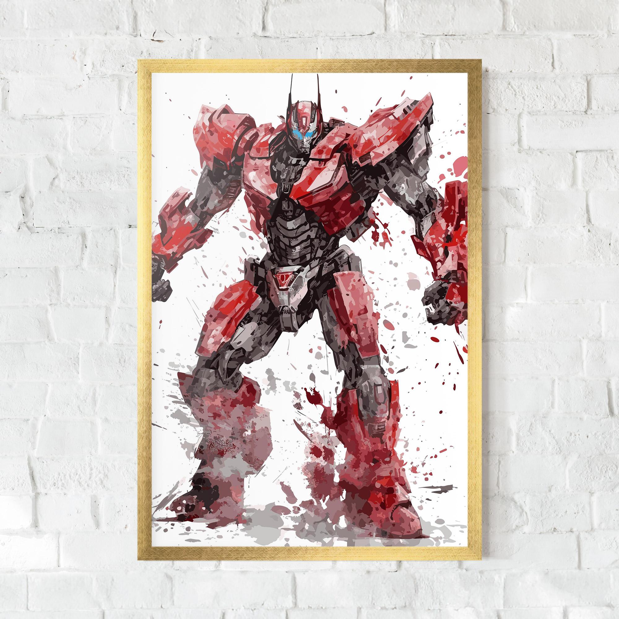 Poster Înrămat Red Sentinel Prime mockup 0