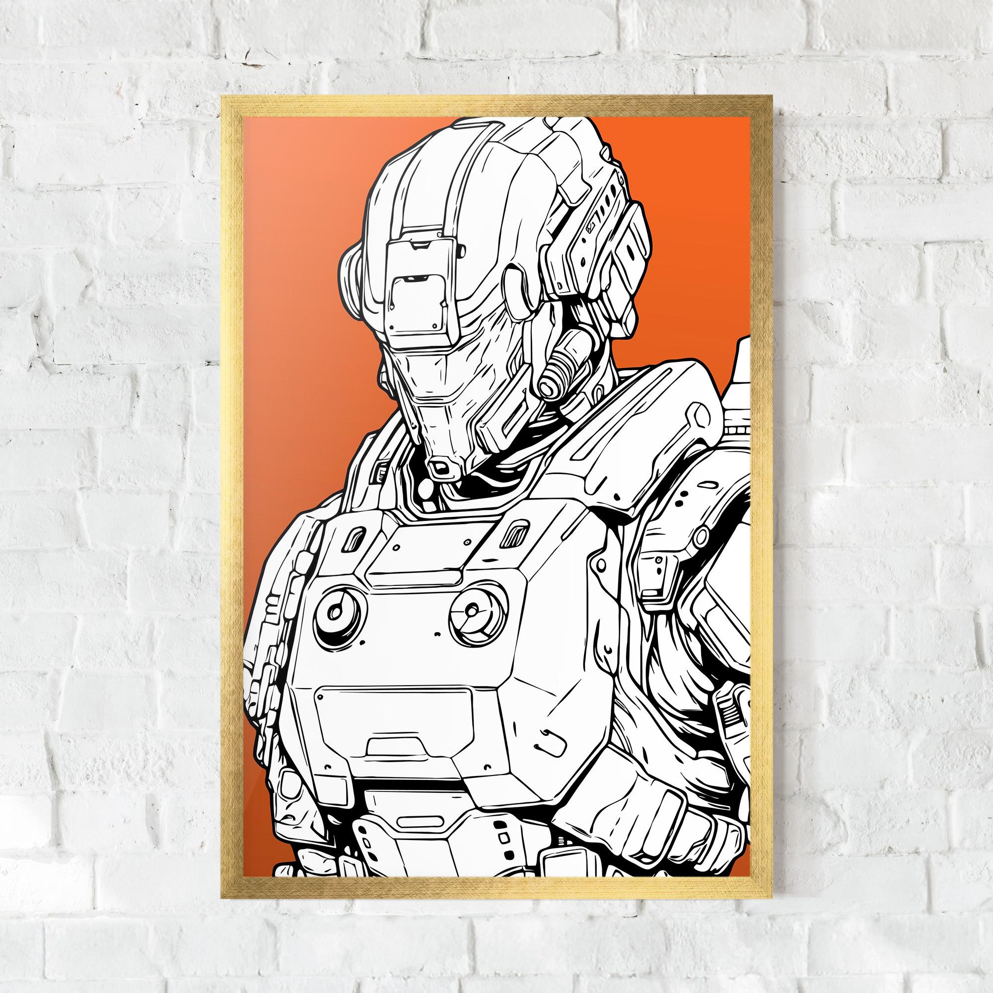 Poster Înrămat Robotech Armor mockup 0