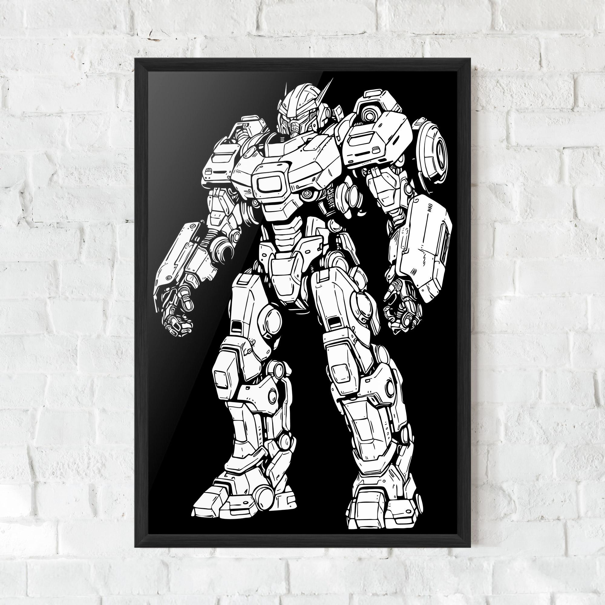 Poster Înrămat Battlefield Robot mockup 0