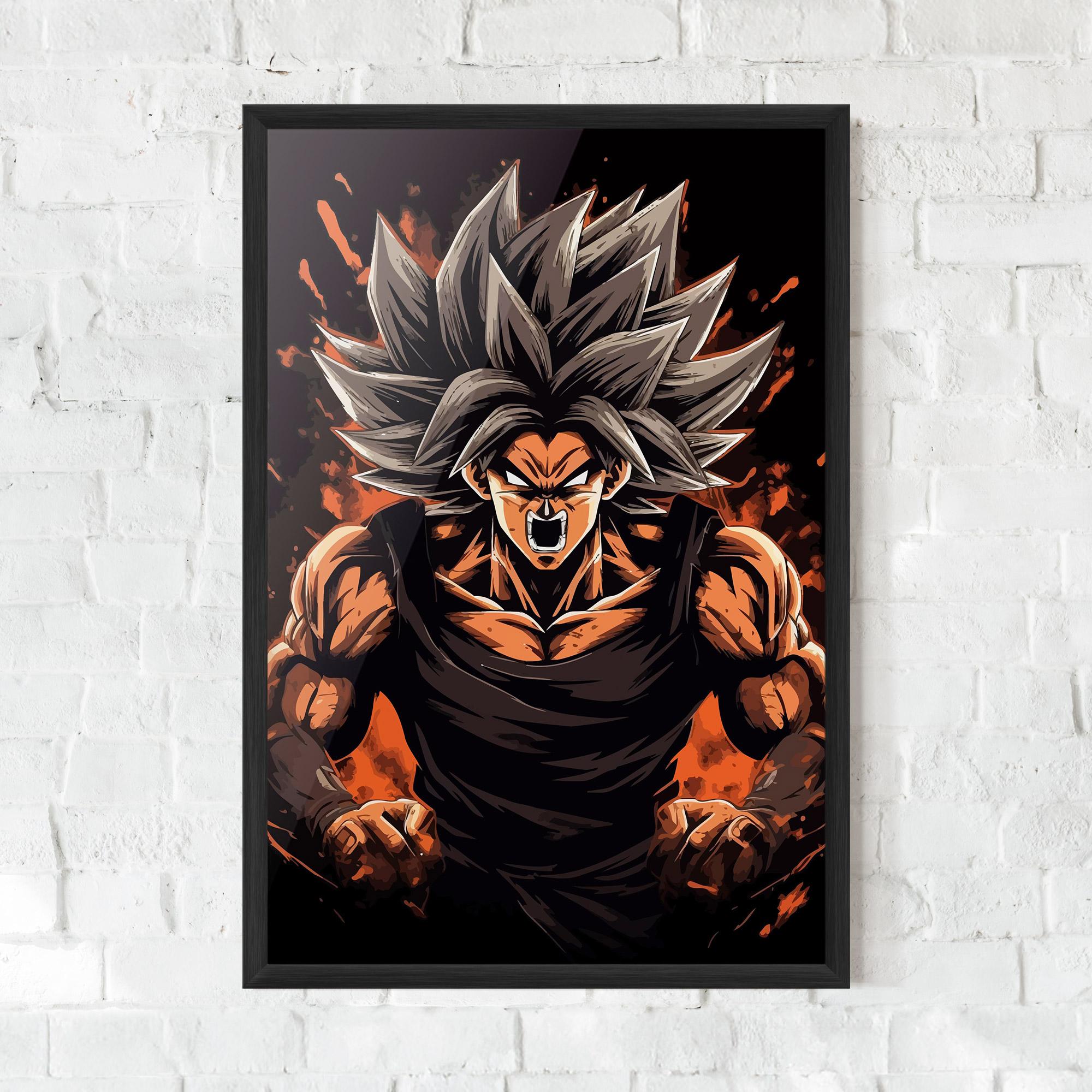 Poster Înrămat Goku mockup 0
