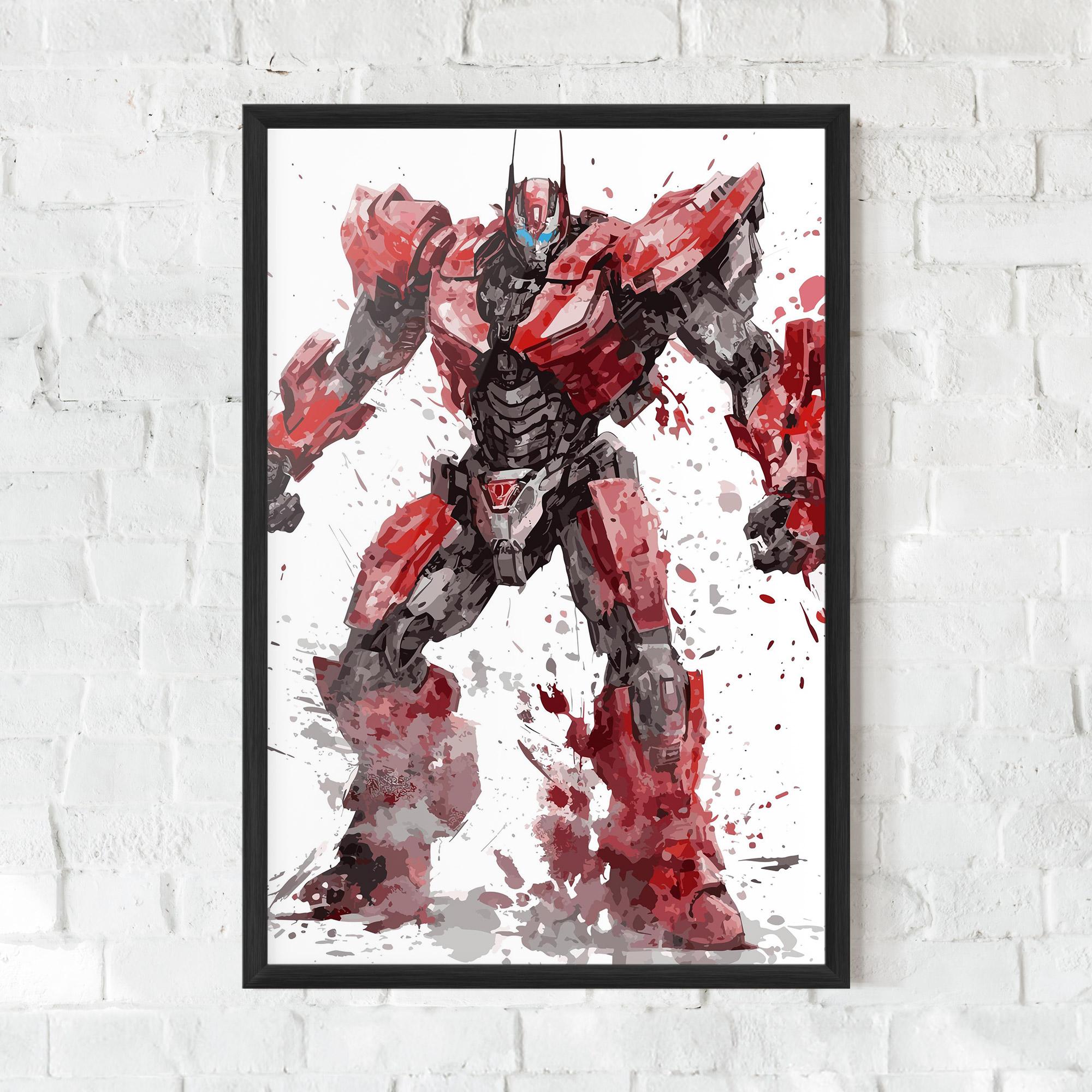 Poster Înrămat Red Sentinel Prime mockup 0