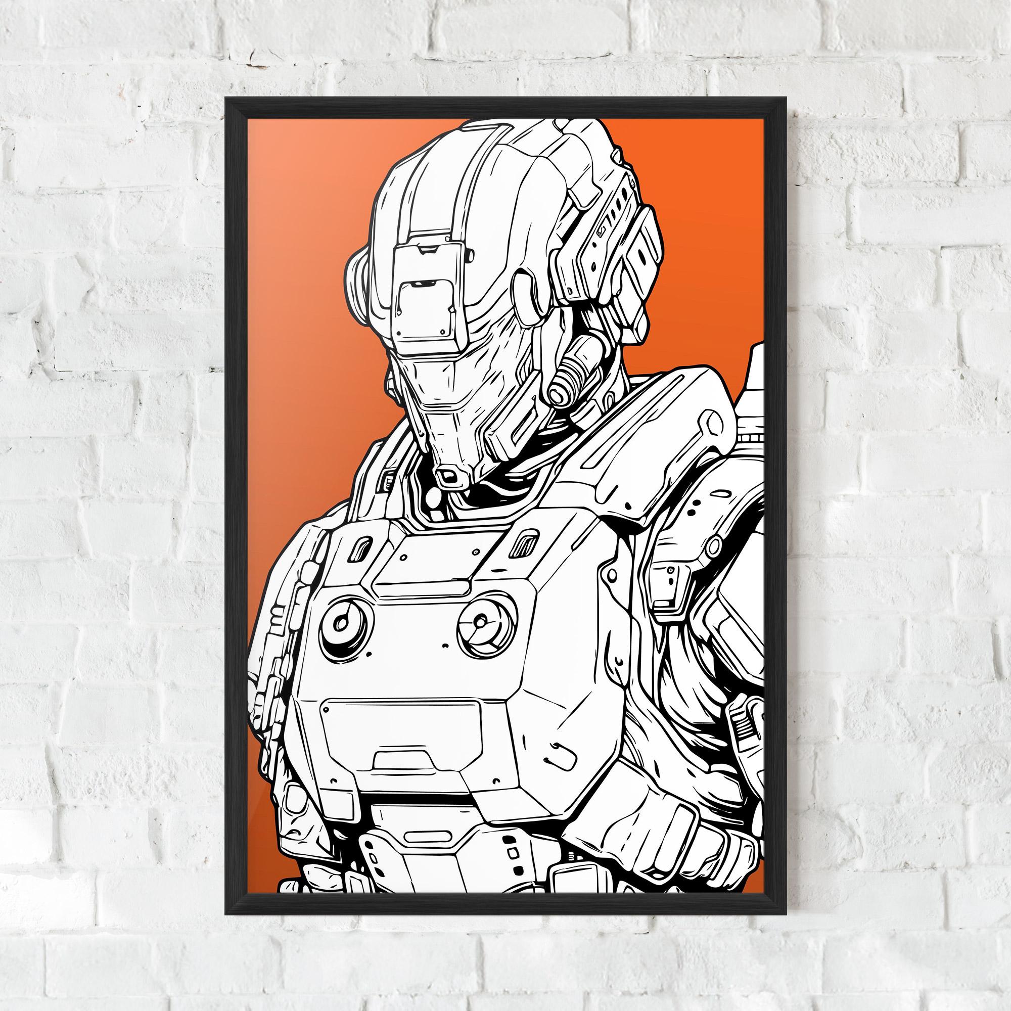 Poster Înrămat Robotech Armor mockup 0