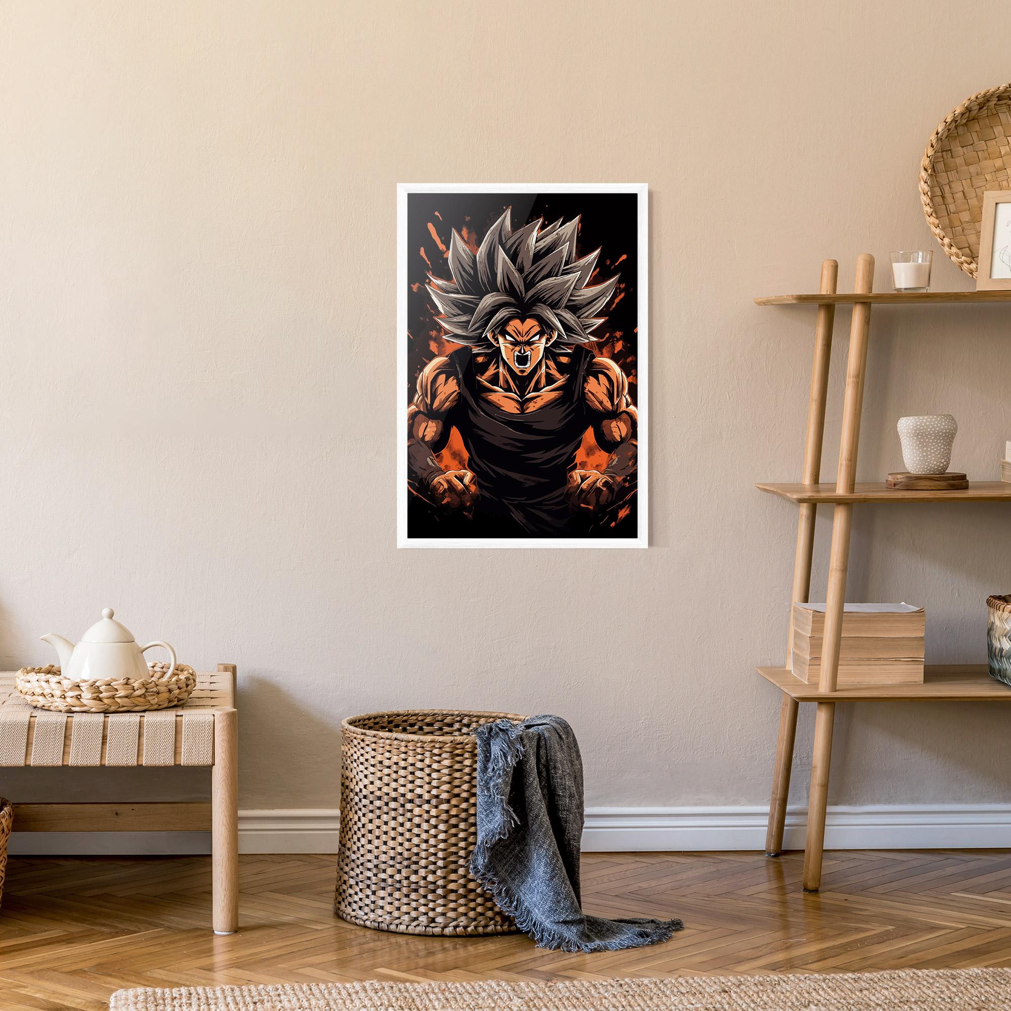 Poster Înrămat Goku mockup 9