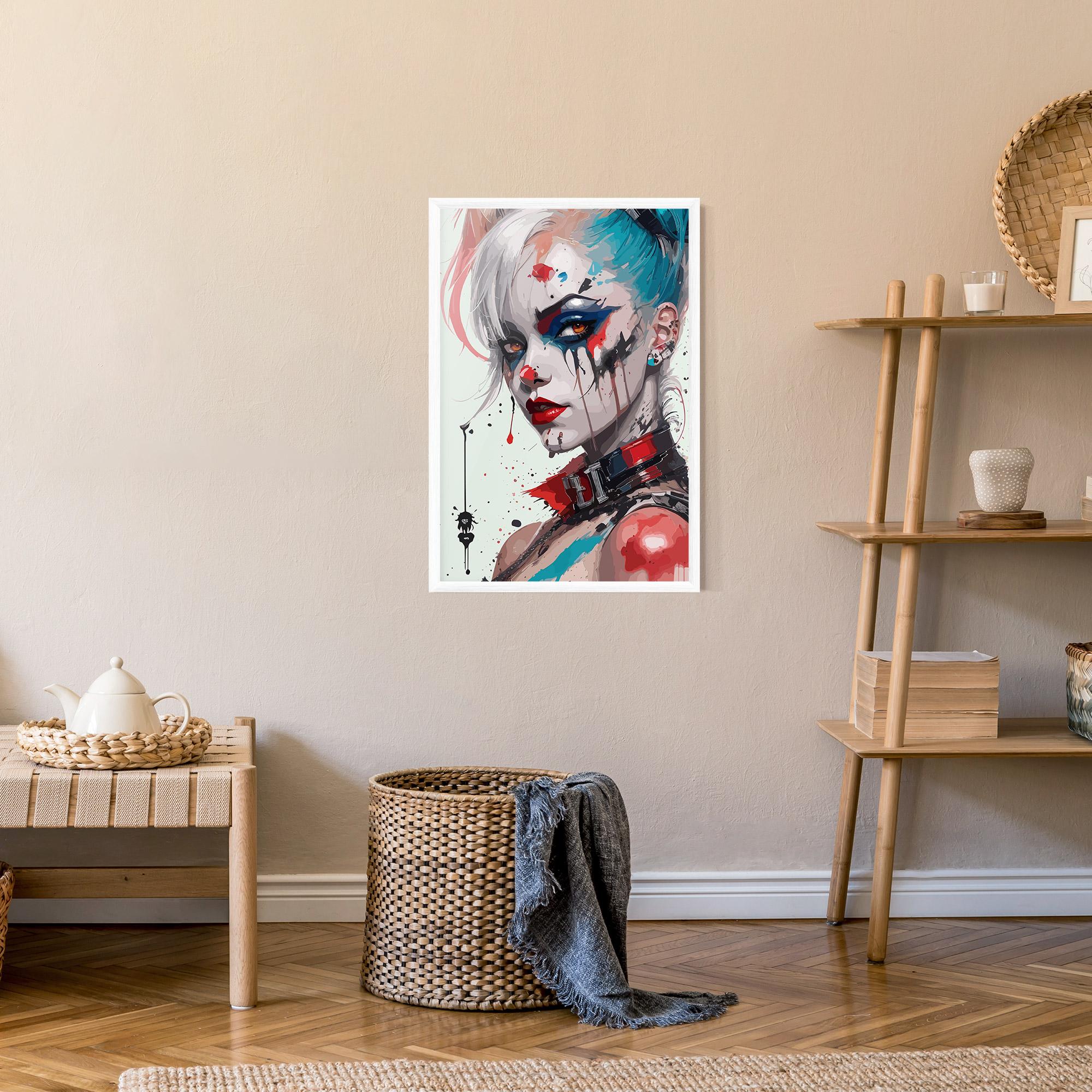 Poster Înrămat Harley Quin Art mockup 9