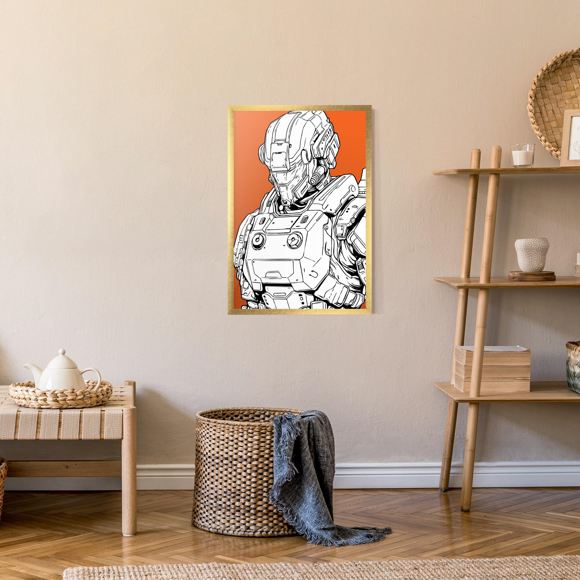 Poster Înrămat Robotech Armor mockup 9