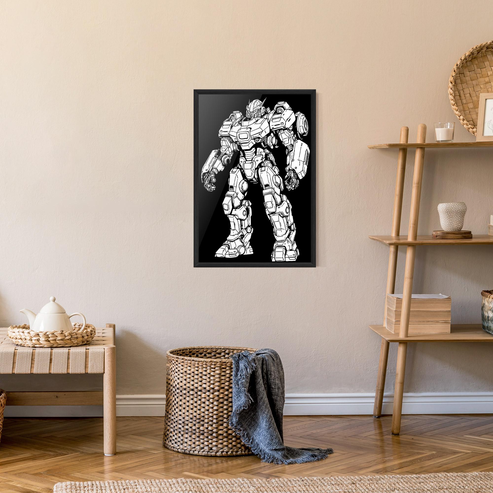 Poster Înrămat Battlefield Robot mockup 9