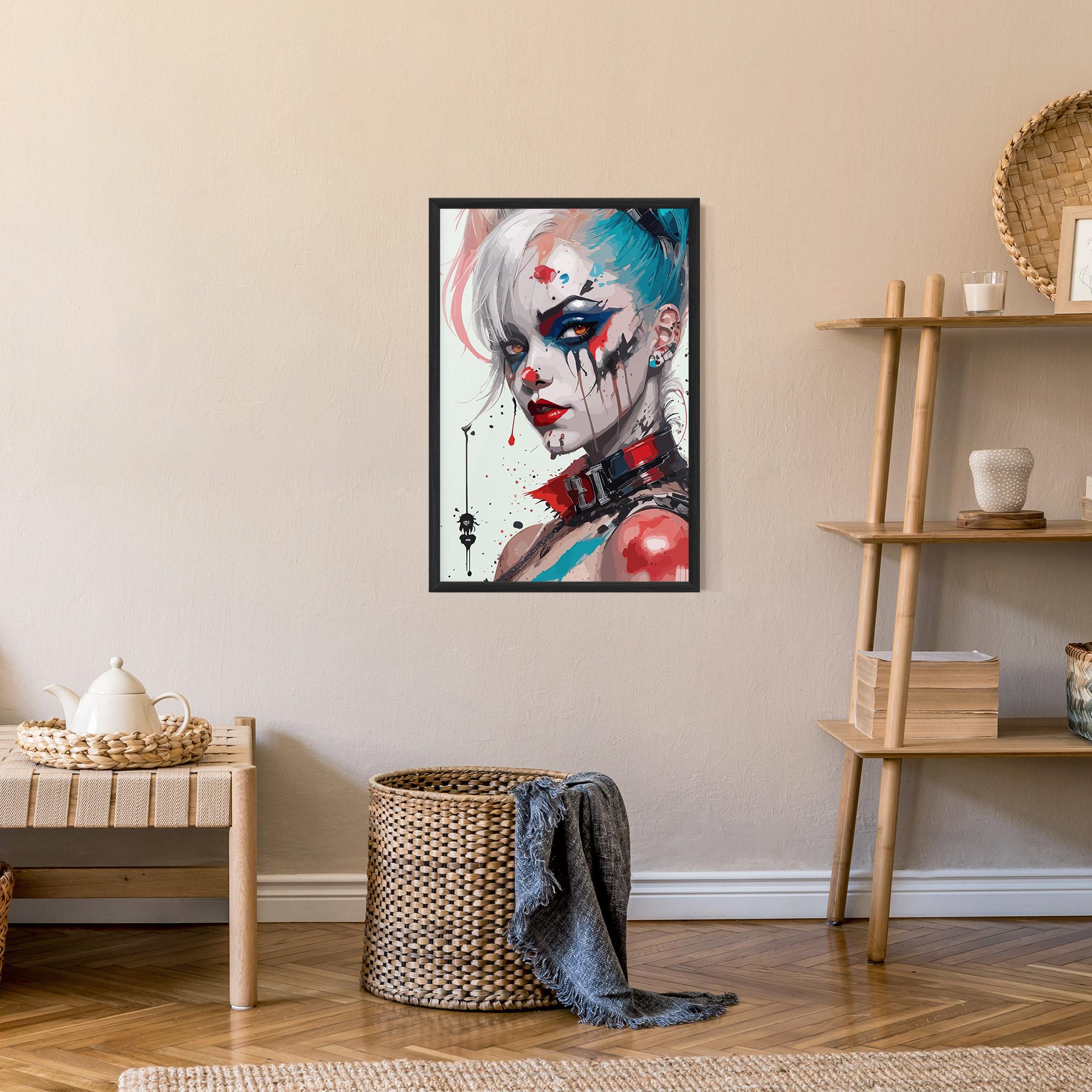 Poster Înrămat Harley Quin Art mockup 9
