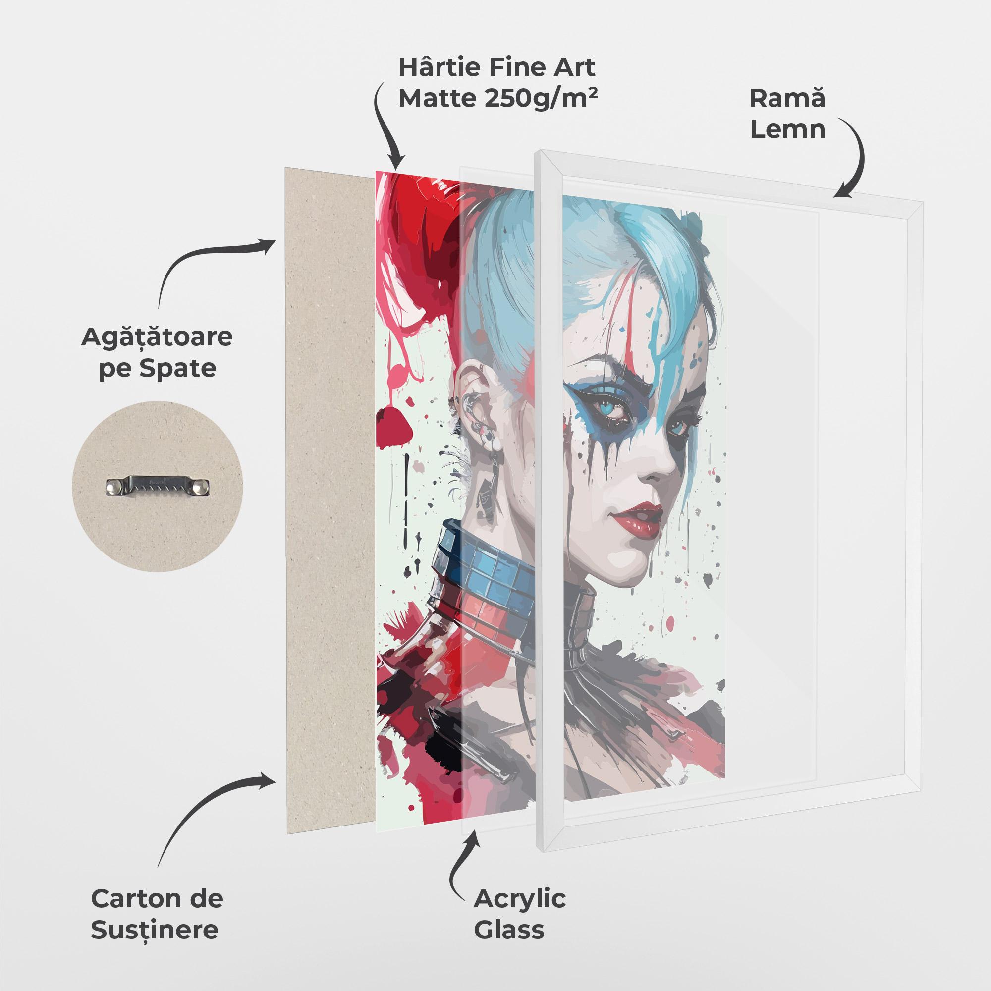Poster Înrămat Art Harley Quin mockup 1
