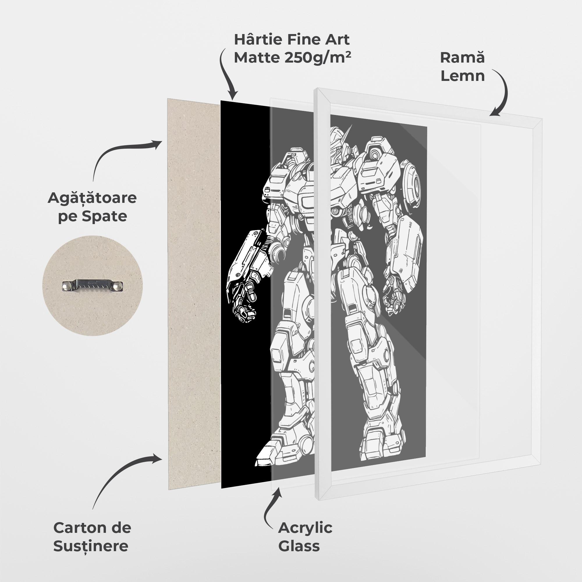 Poster Înrămat Battlefield Robot mockup 1