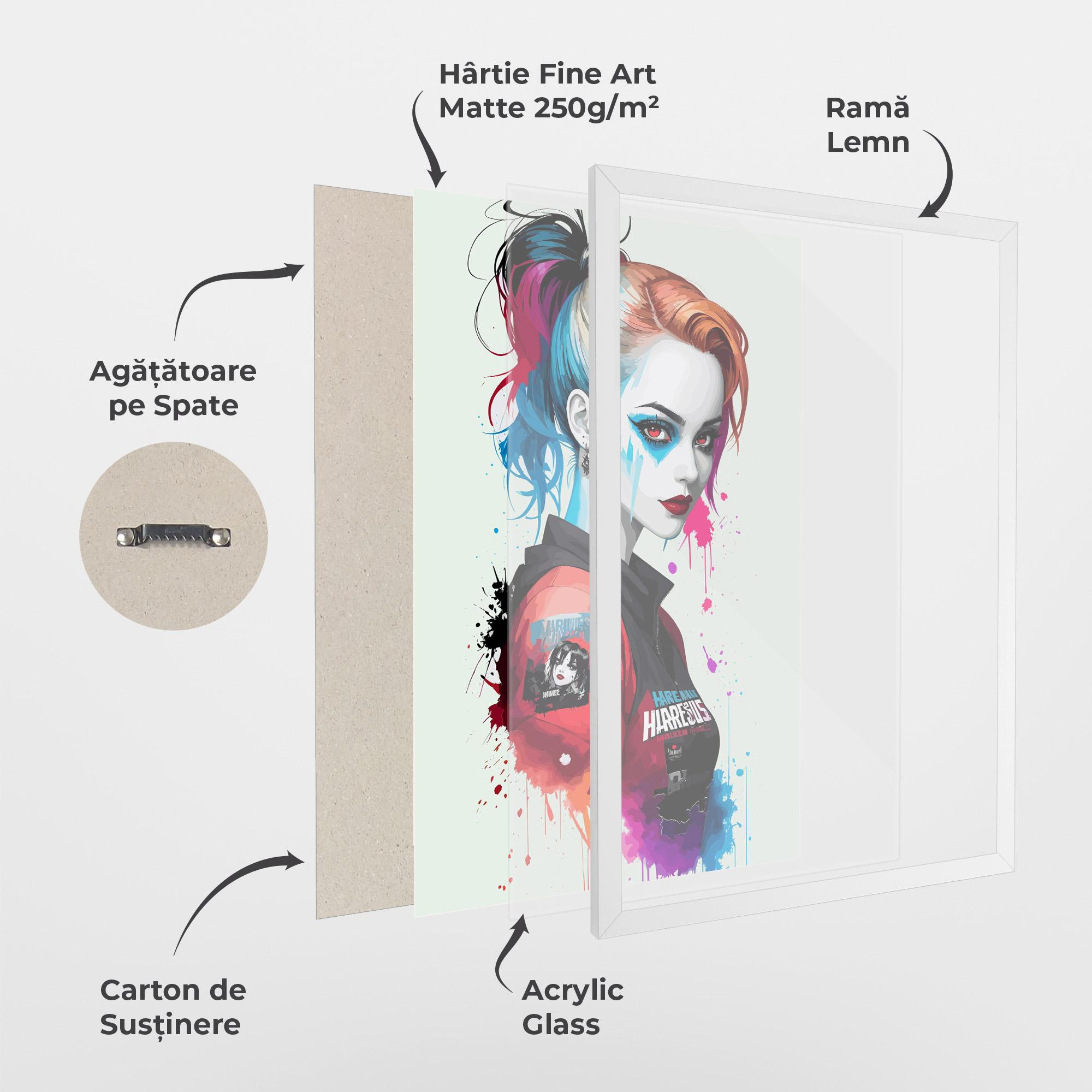 Poster Înrămat Harley Quin mockup 1
