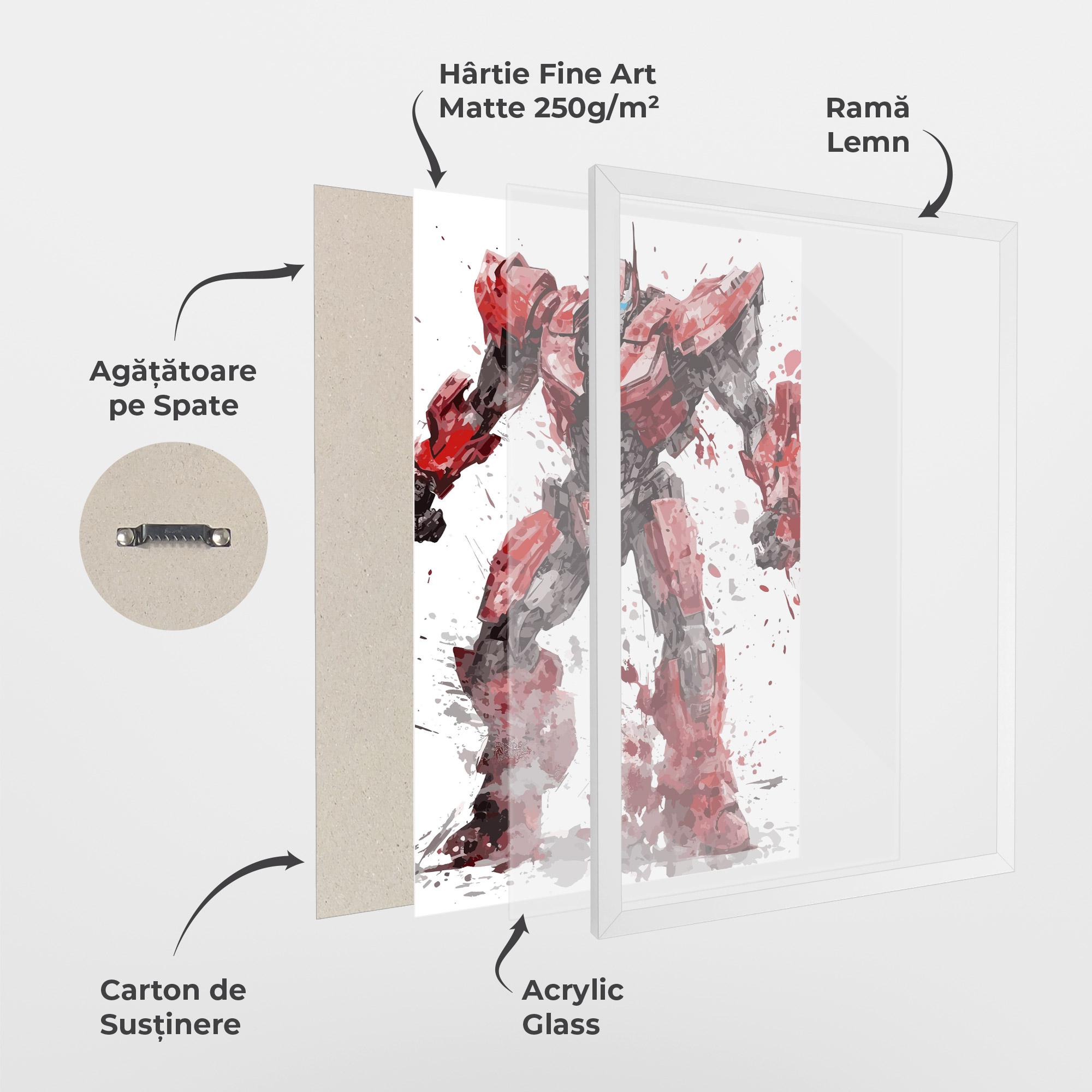 Poster Înrămat Red Sentinel Prime mockup 1