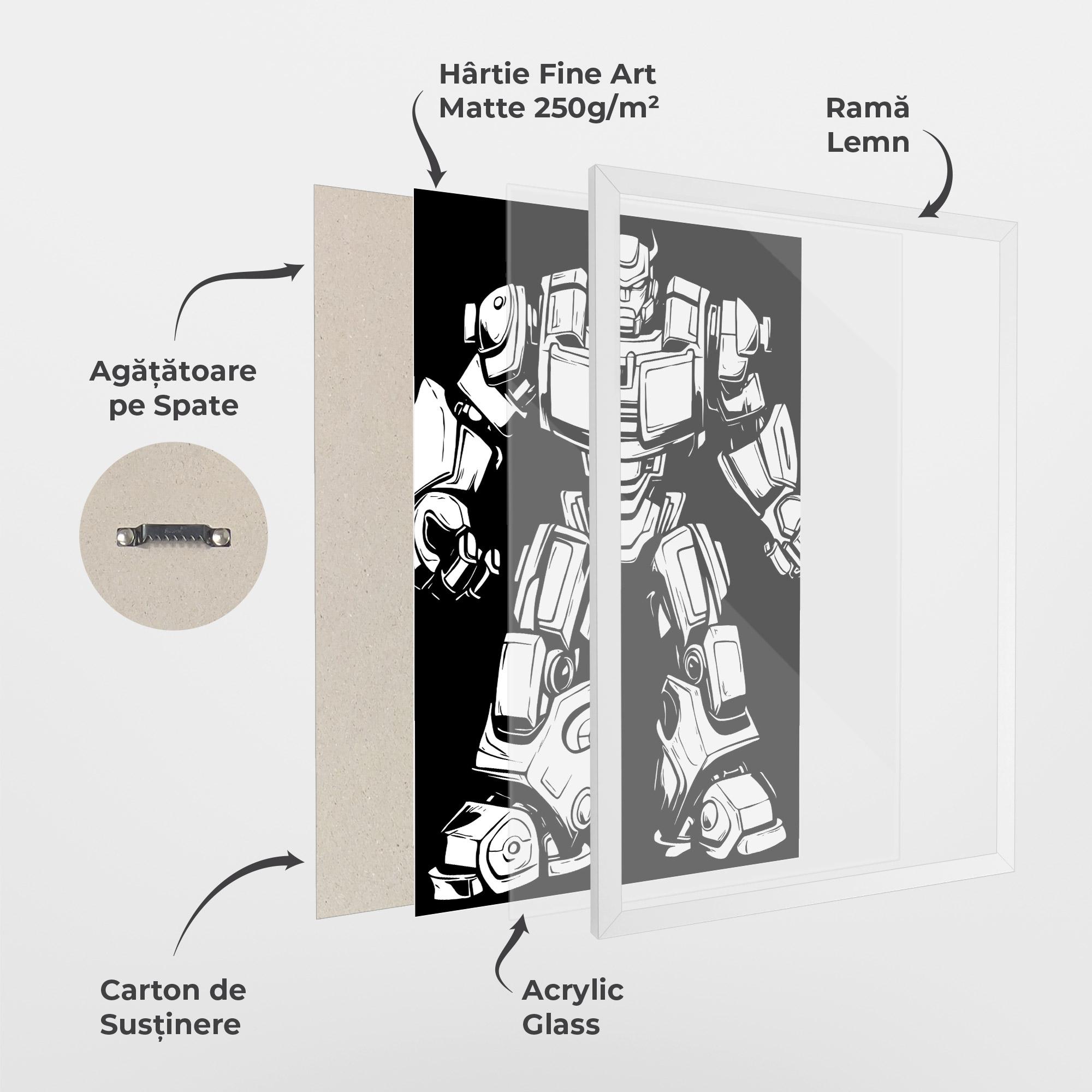 Poster Înrămat Robot Machine mockup 1