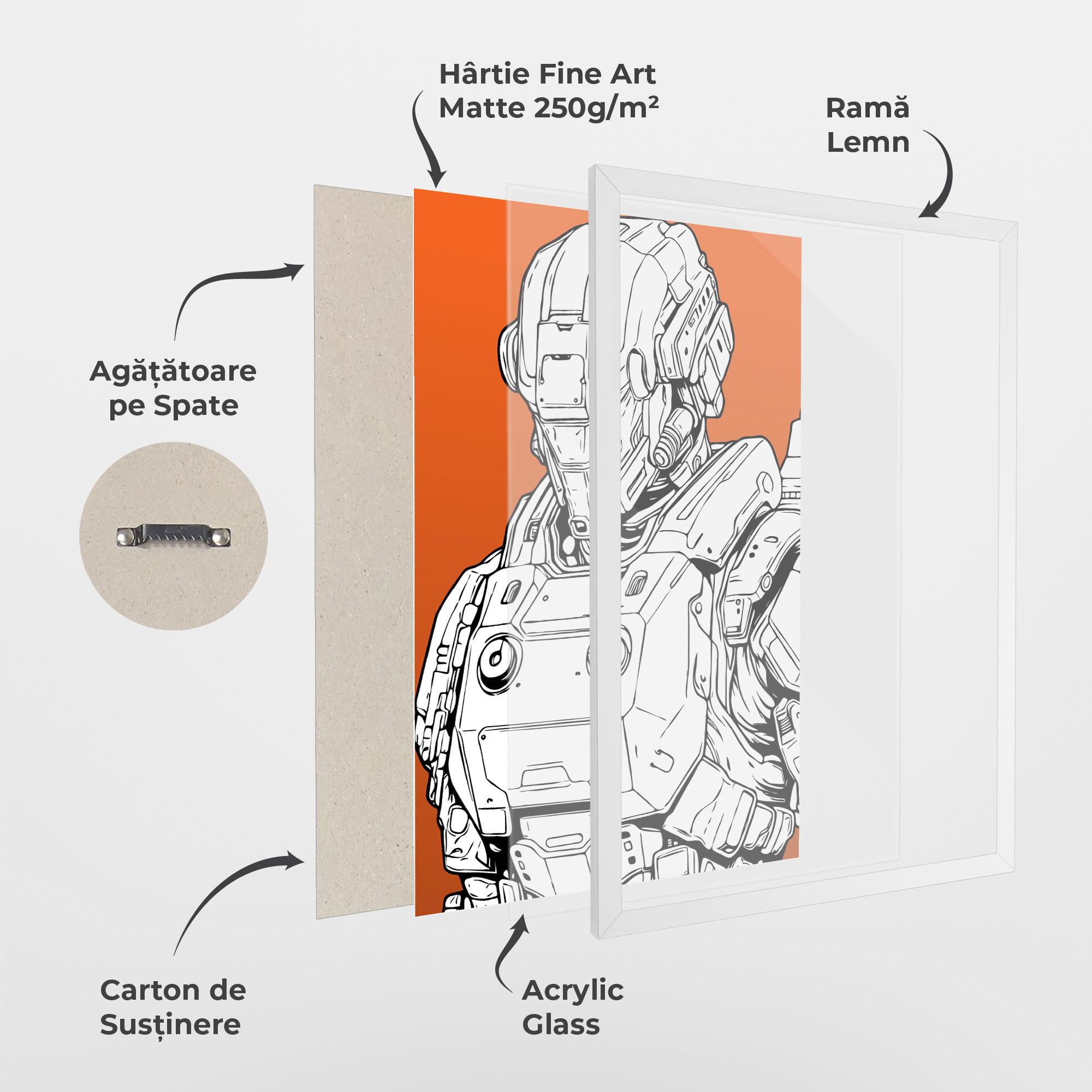 Poster Înrămat Robotech Armor mockup 1