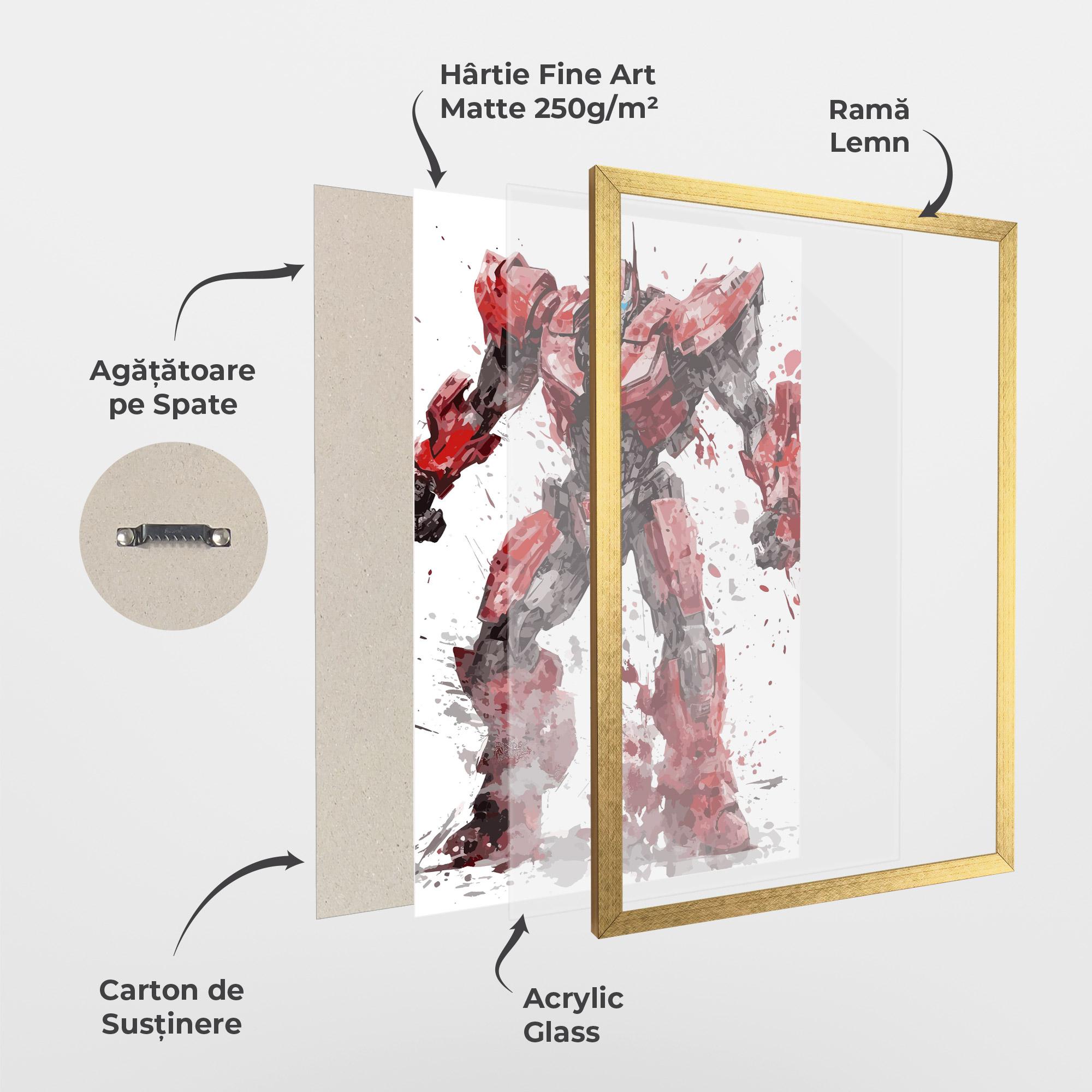 Poster Înrămat Red Sentinel Prime mockup 1