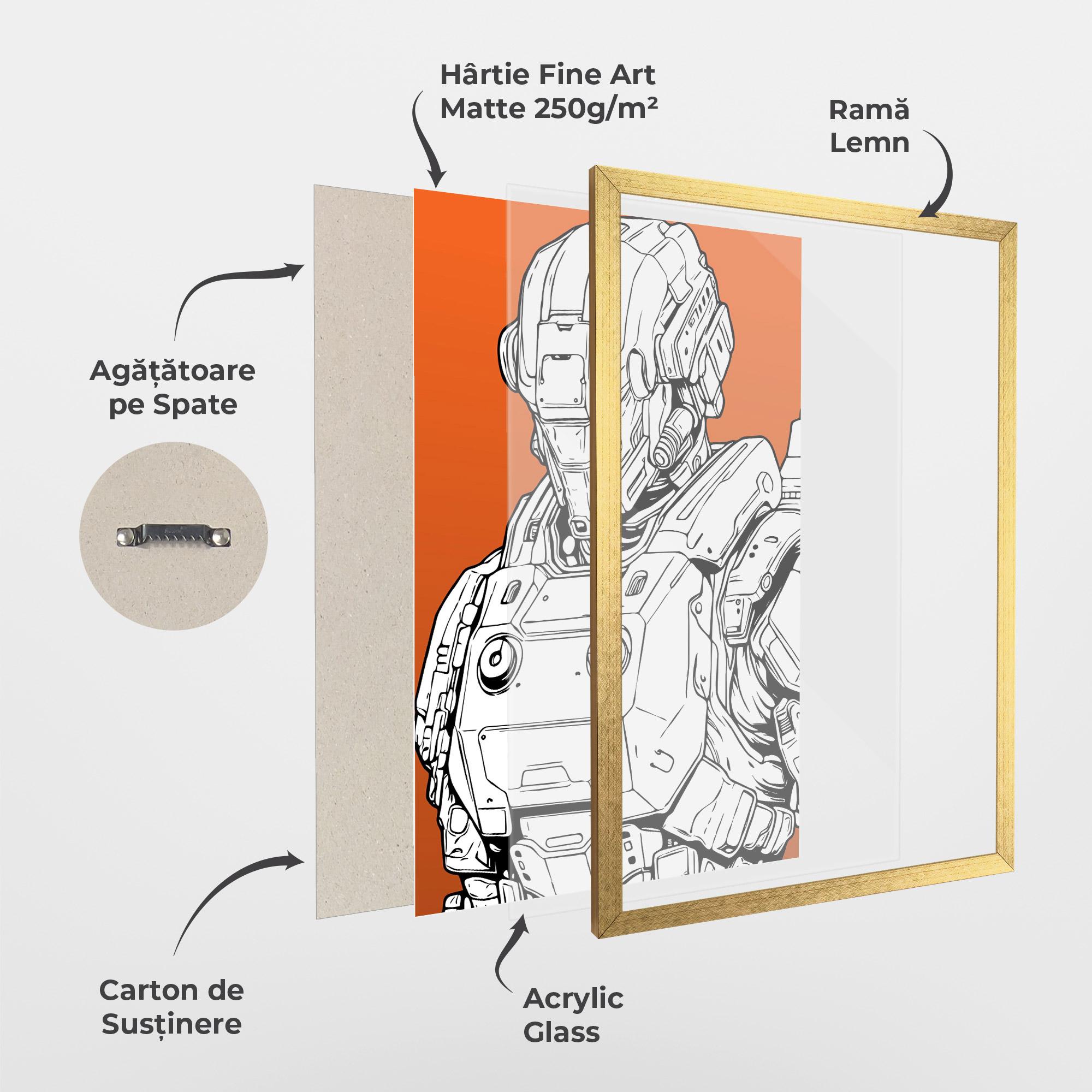 Poster Înrămat Robotech Armor mockup 1