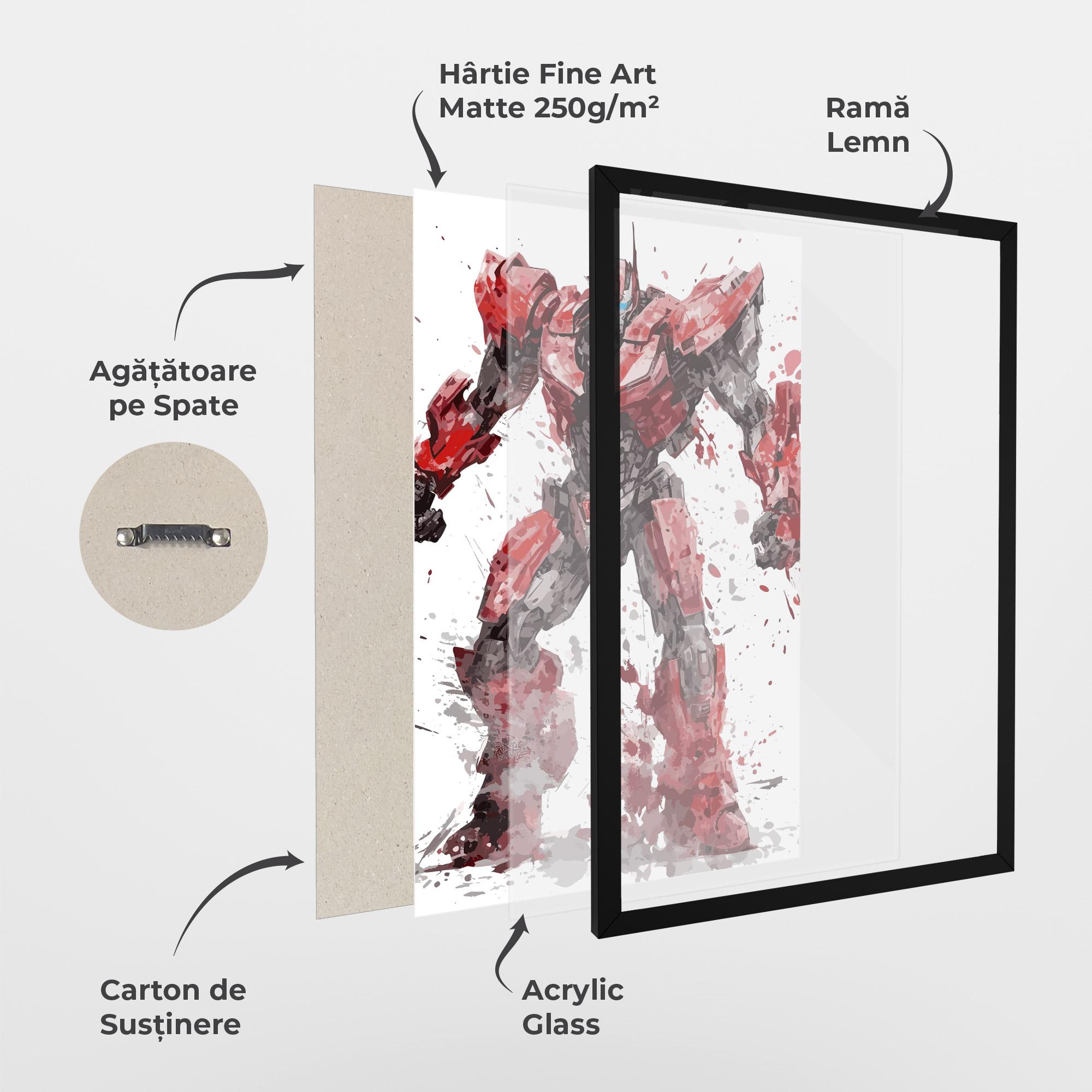 Poster Înrămat Red Sentinel Prime mockup 1