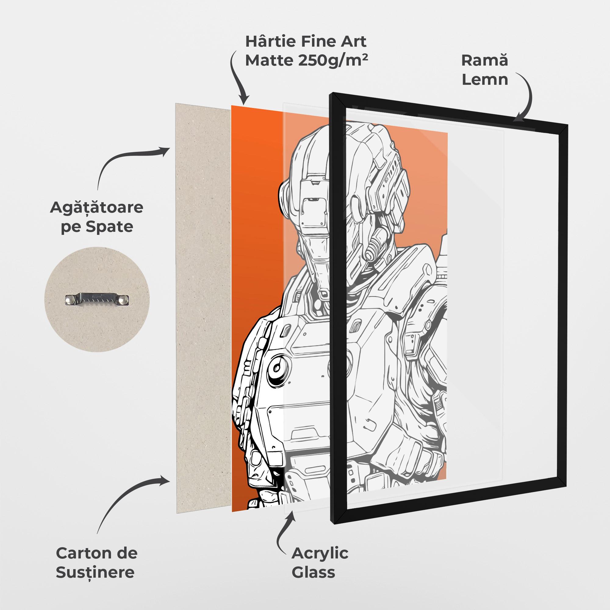 Poster Înrămat Robotech Armor mockup 1