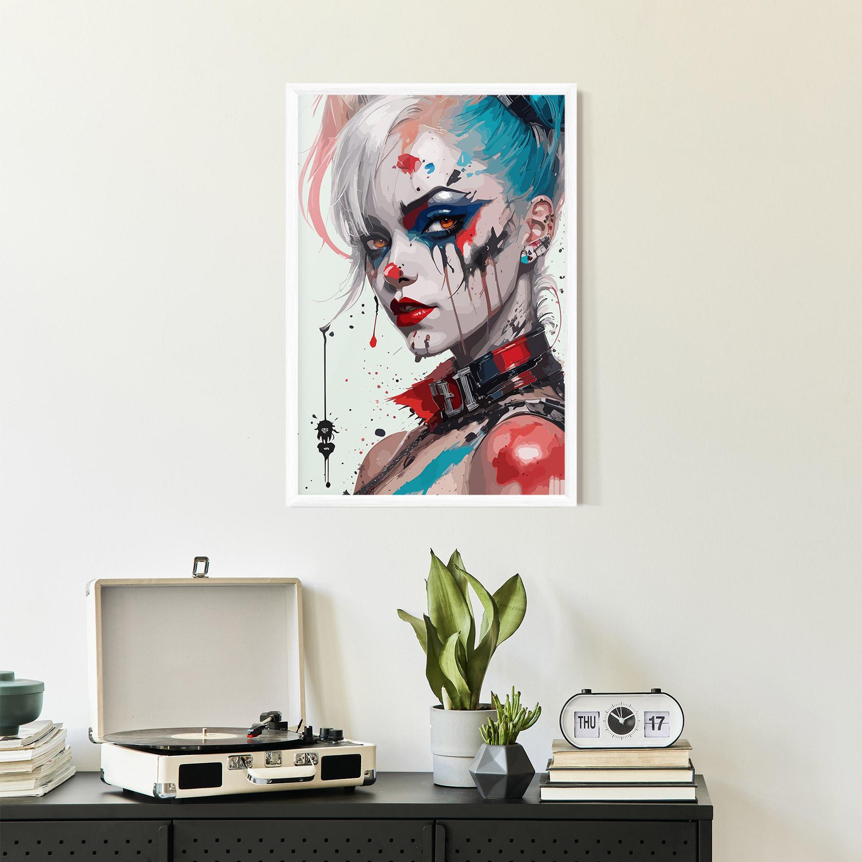 Poster Înrămat Harley Quin Art mockup 2