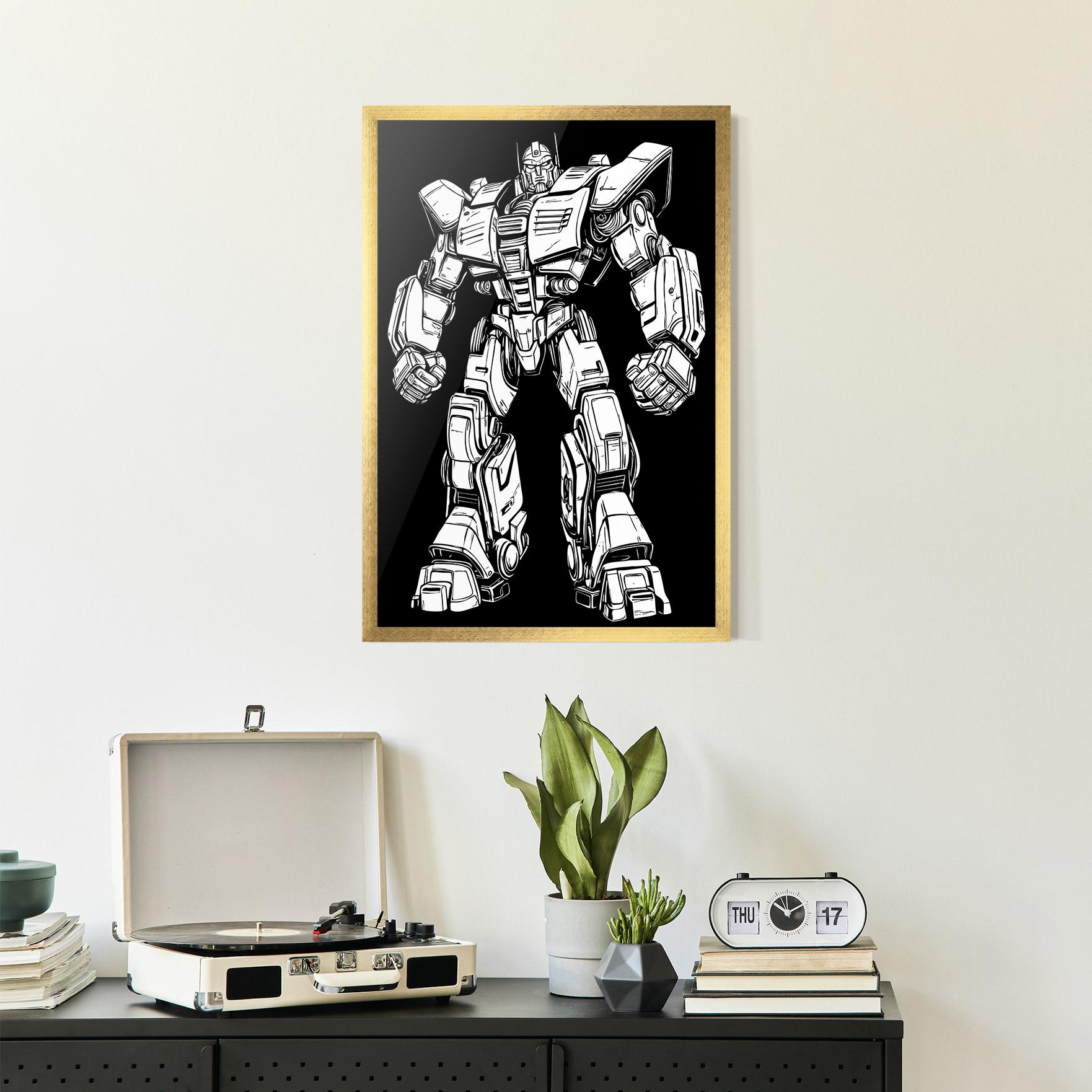 Poster Înrămat Battlefield Robot Art mockup 2