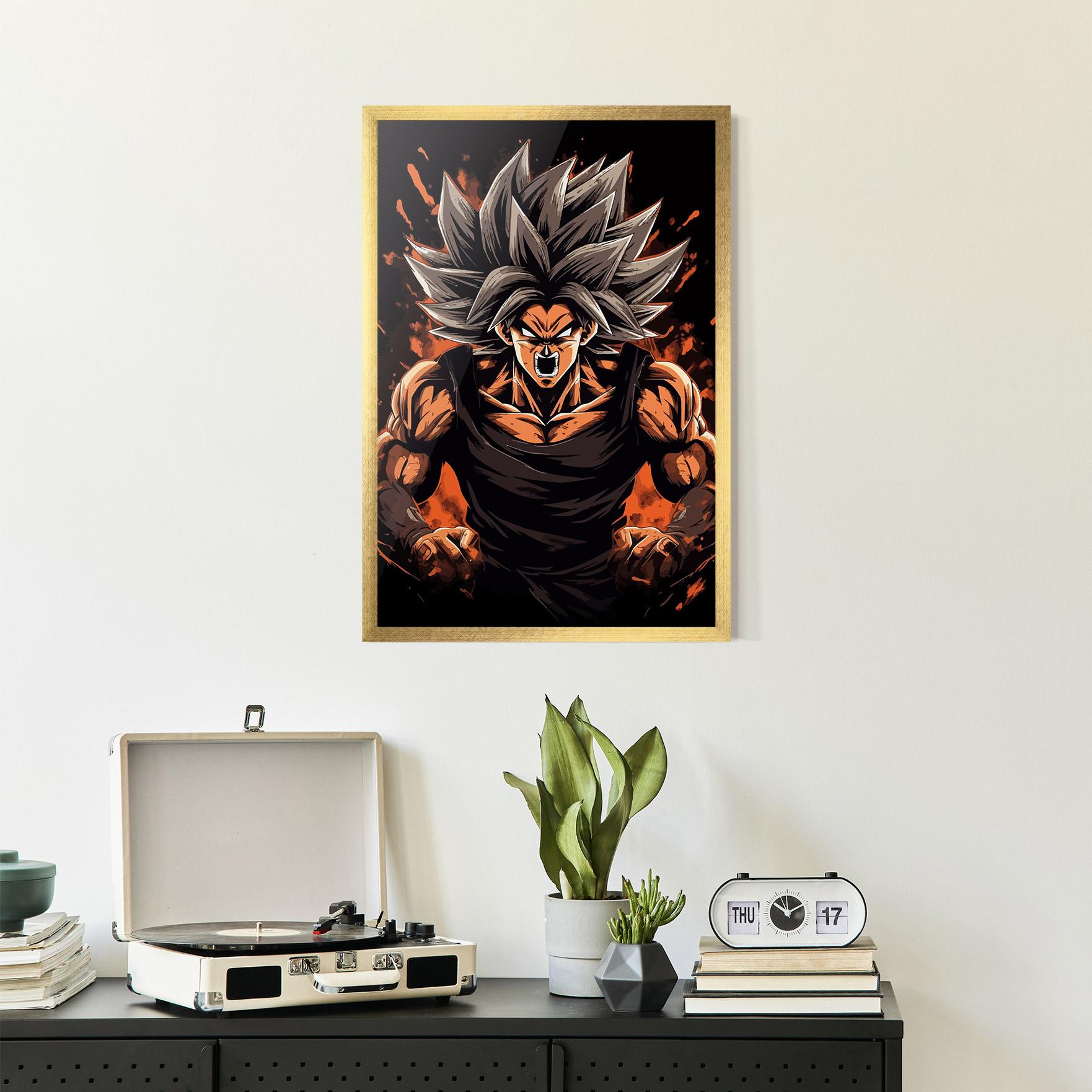 Poster Înrămat Goku mockup 2