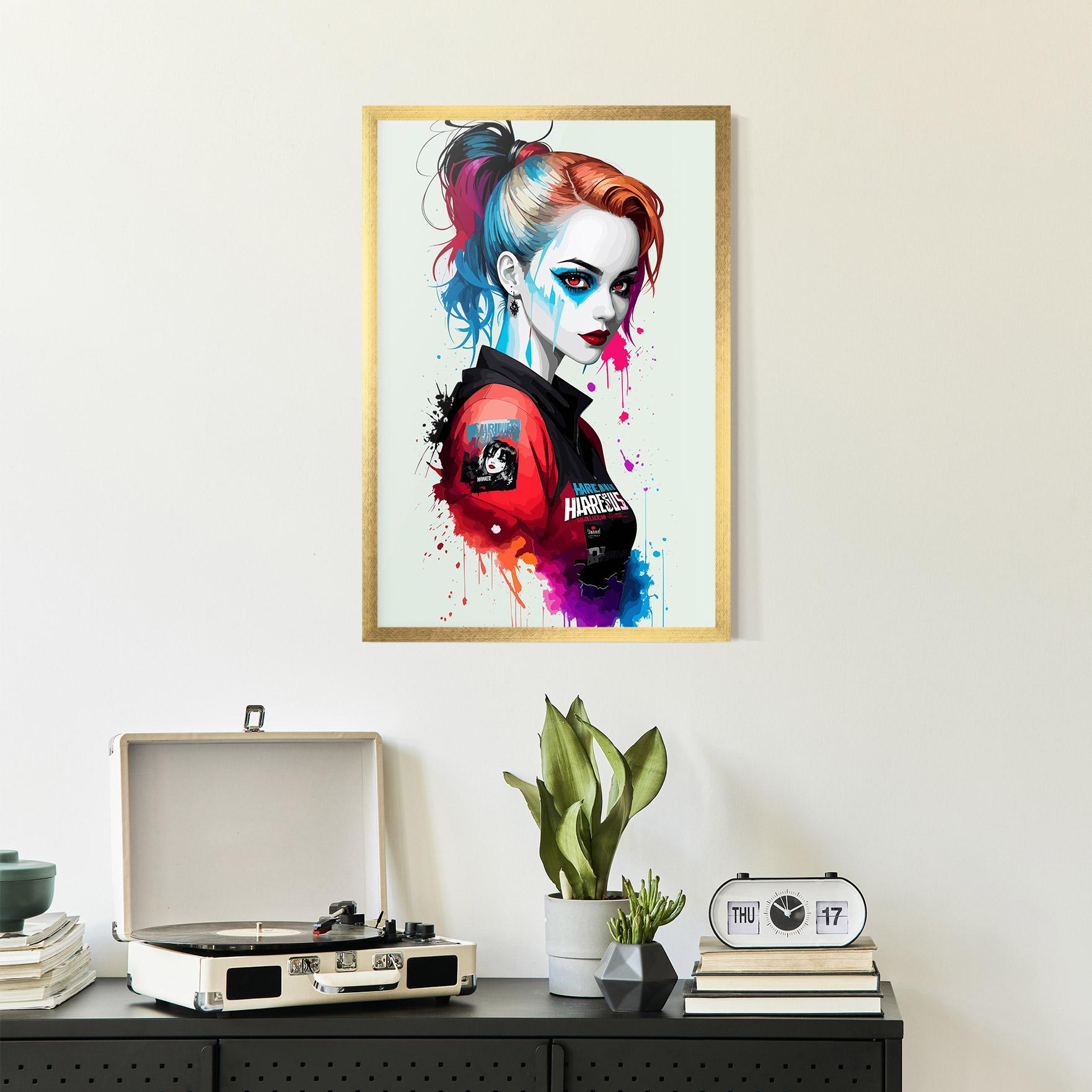 Poster Înrămat Harley Quin mockup 2