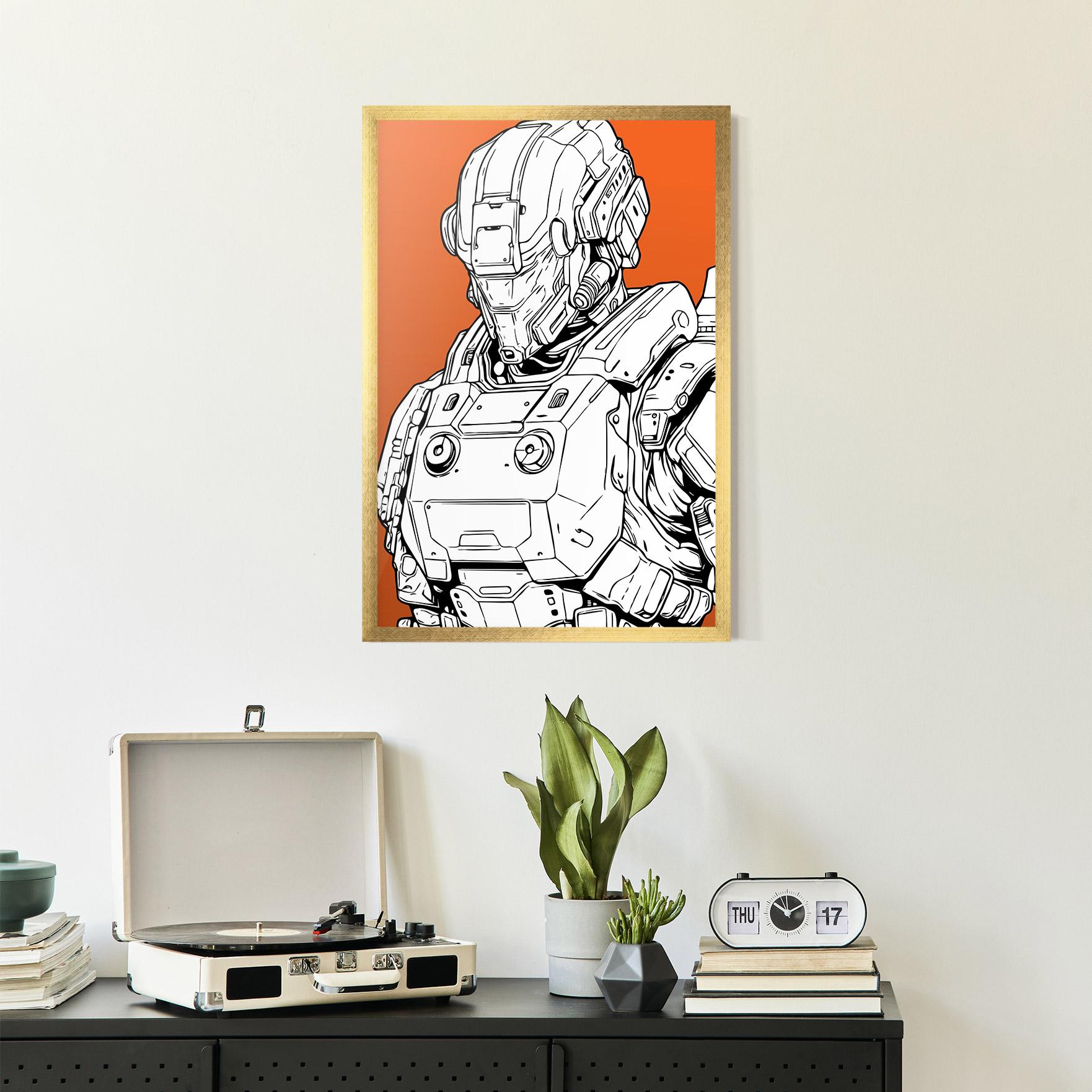 Poster Înrămat Robotech Armor mockup 2