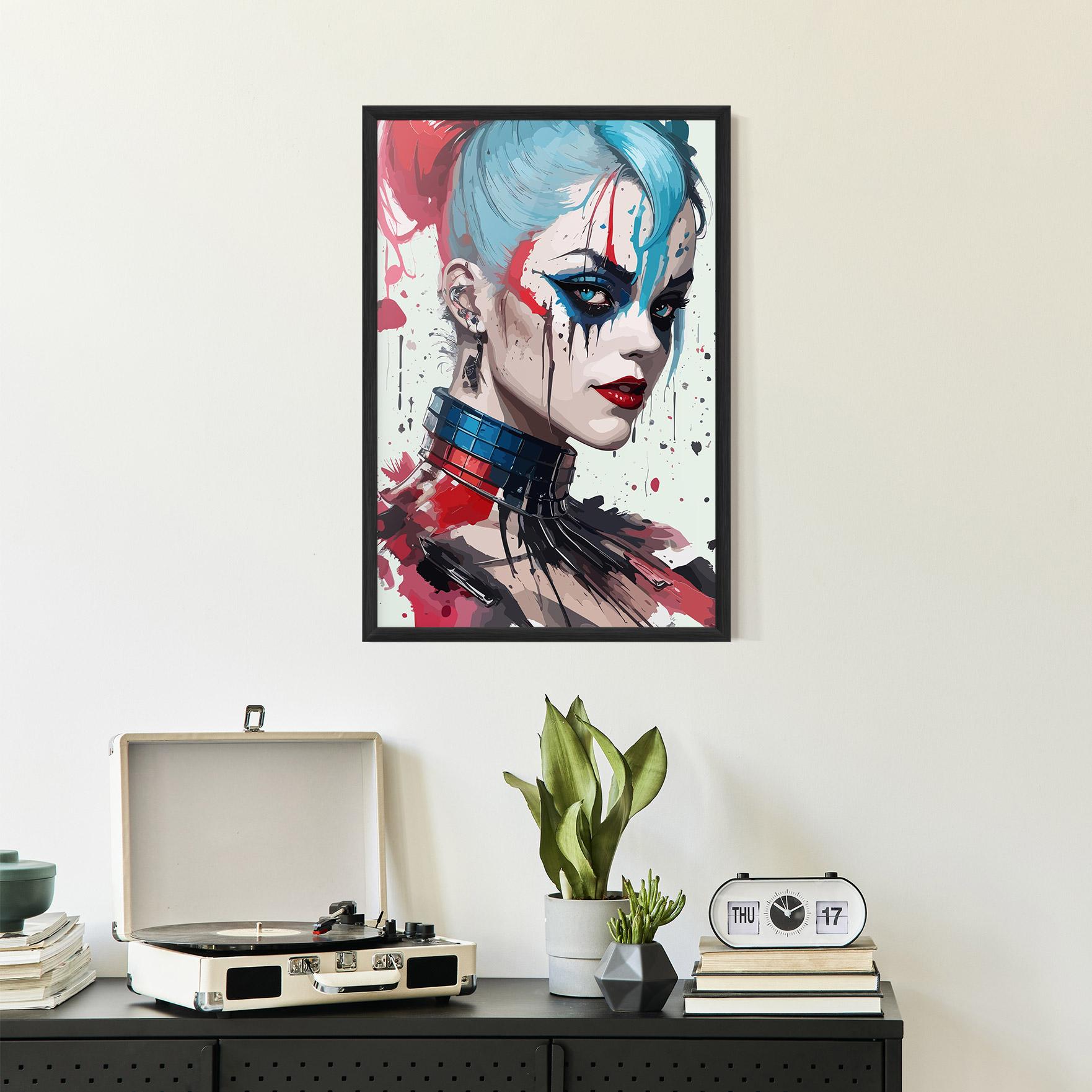 Poster Înrămat Art Harley Quin mockup 2