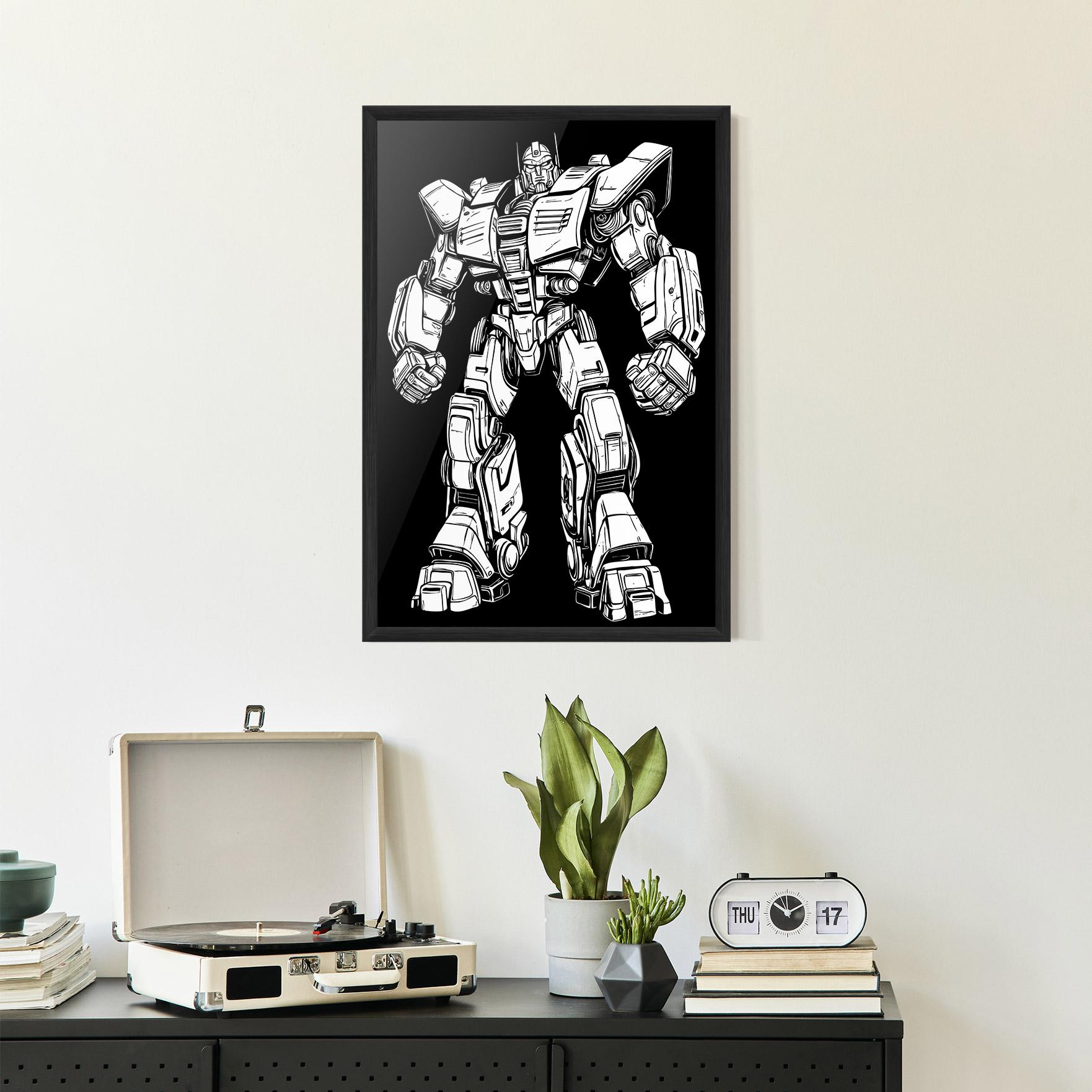 Poster Înrămat Battlefield Robot Art mockup 2