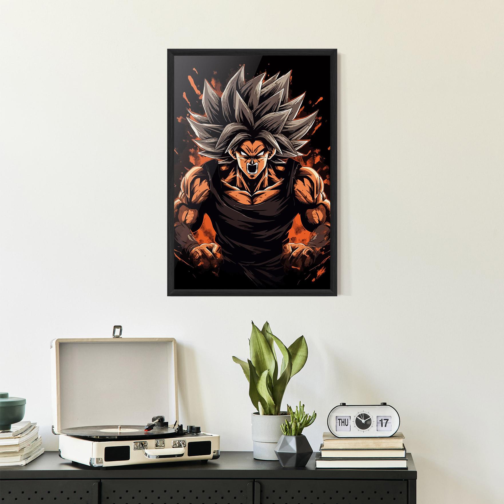 Poster Înrămat Goku mockup 2