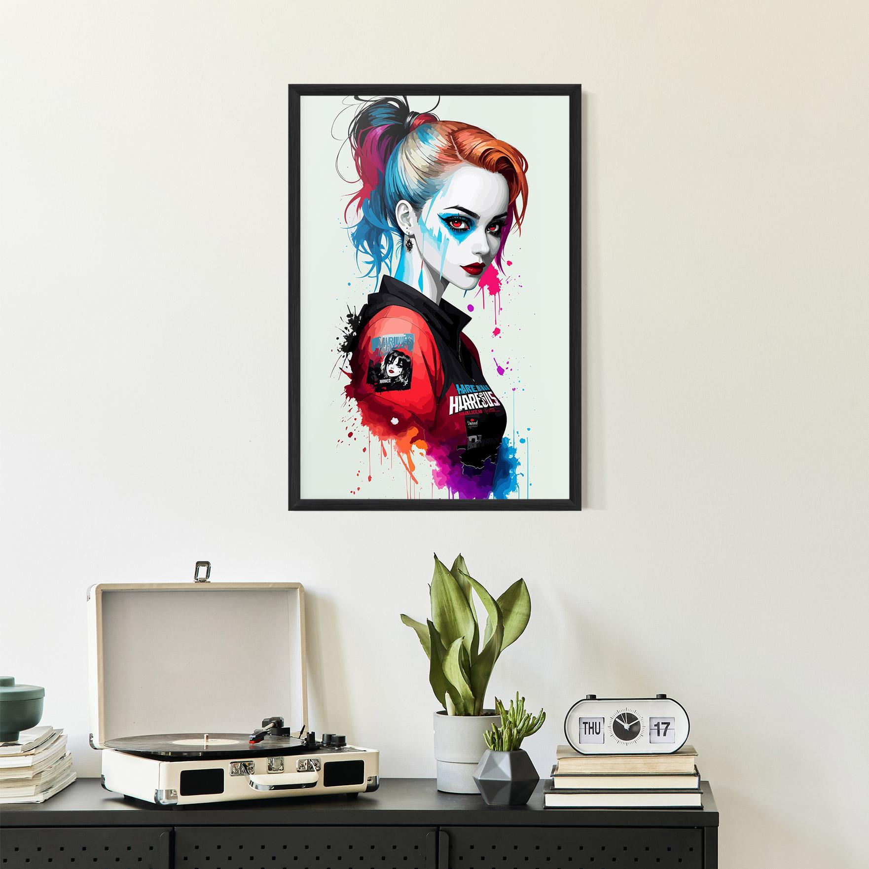 Poster Înrămat Harley Quin mockup 2