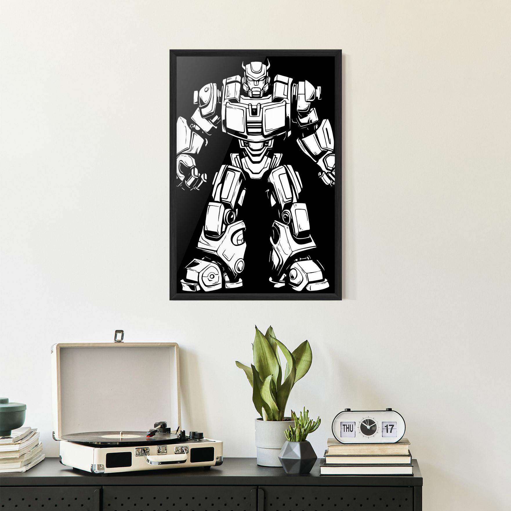 Poster Înrămat Robot Machine mockup 2