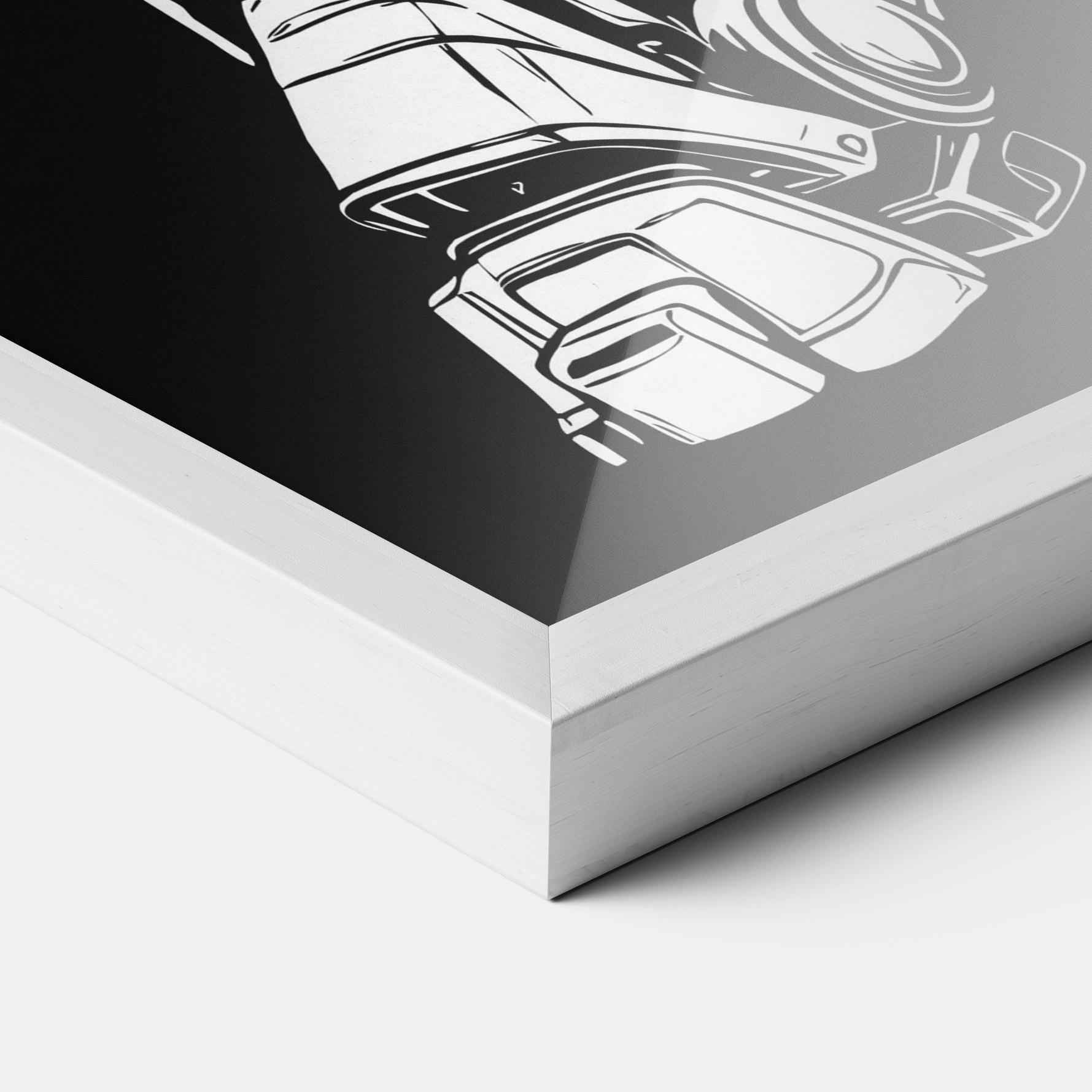 Poster Înrămat Battlefield Robot Art mockup 3