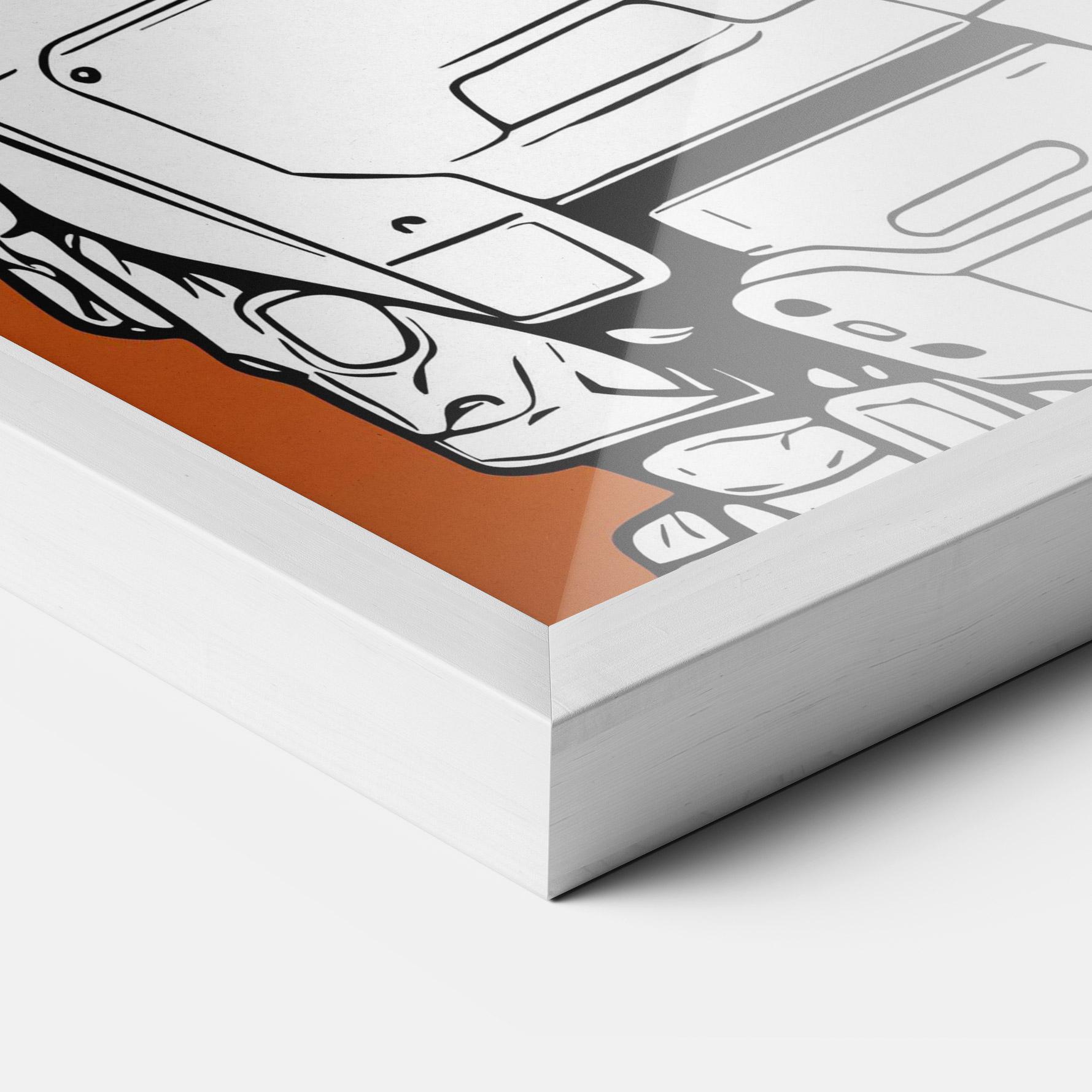 Poster Înrămat Robotech Armor mockup 3