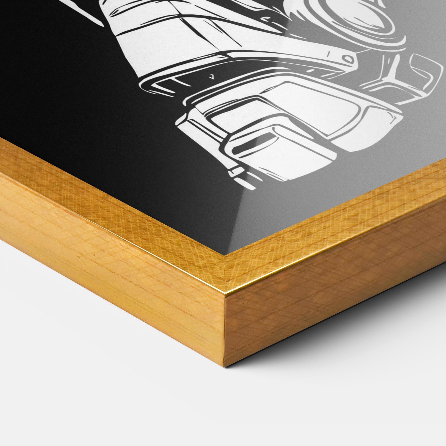 Poster Înrămat Battlefield Robot Art mockup 3