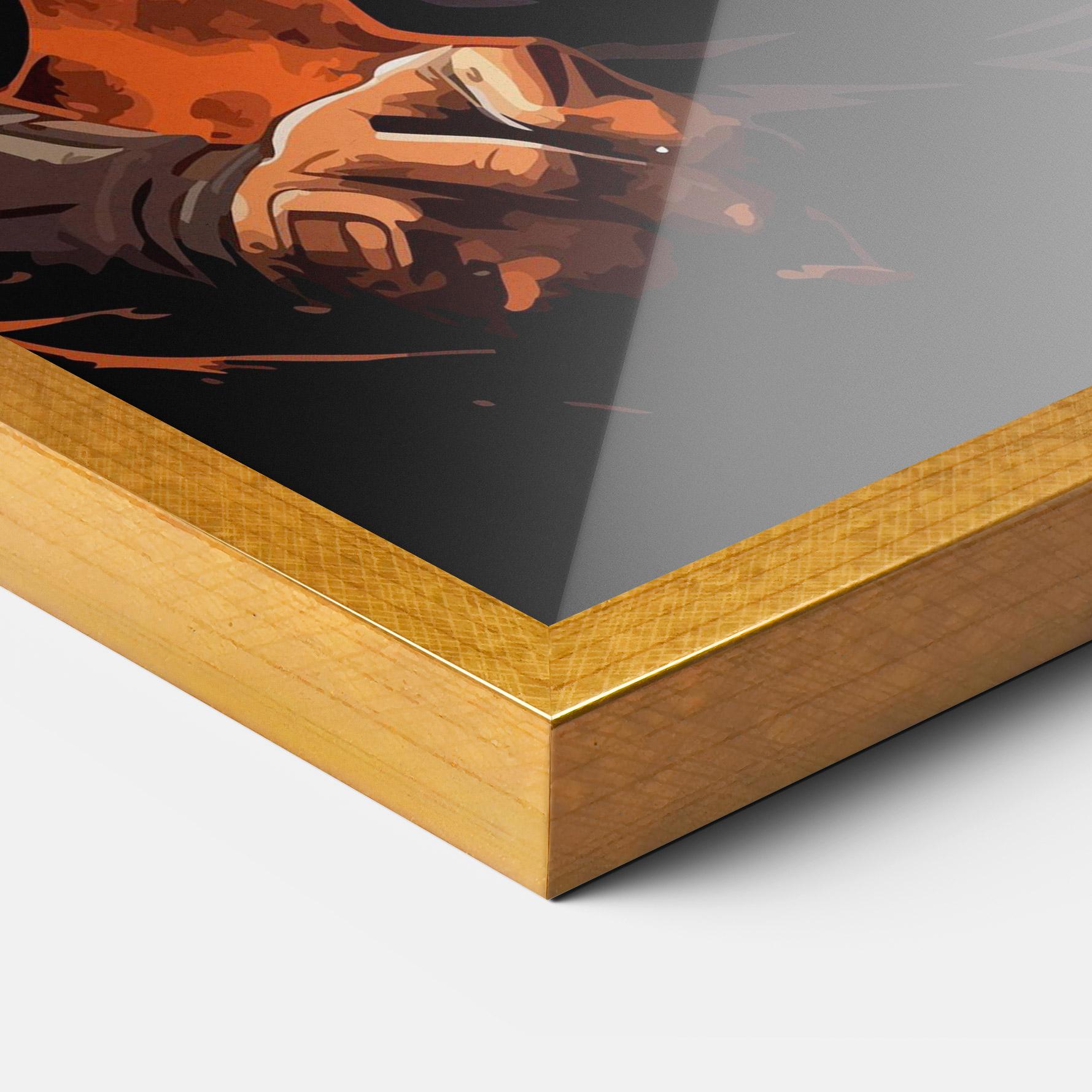 Poster Înrămat Goku mockup 3