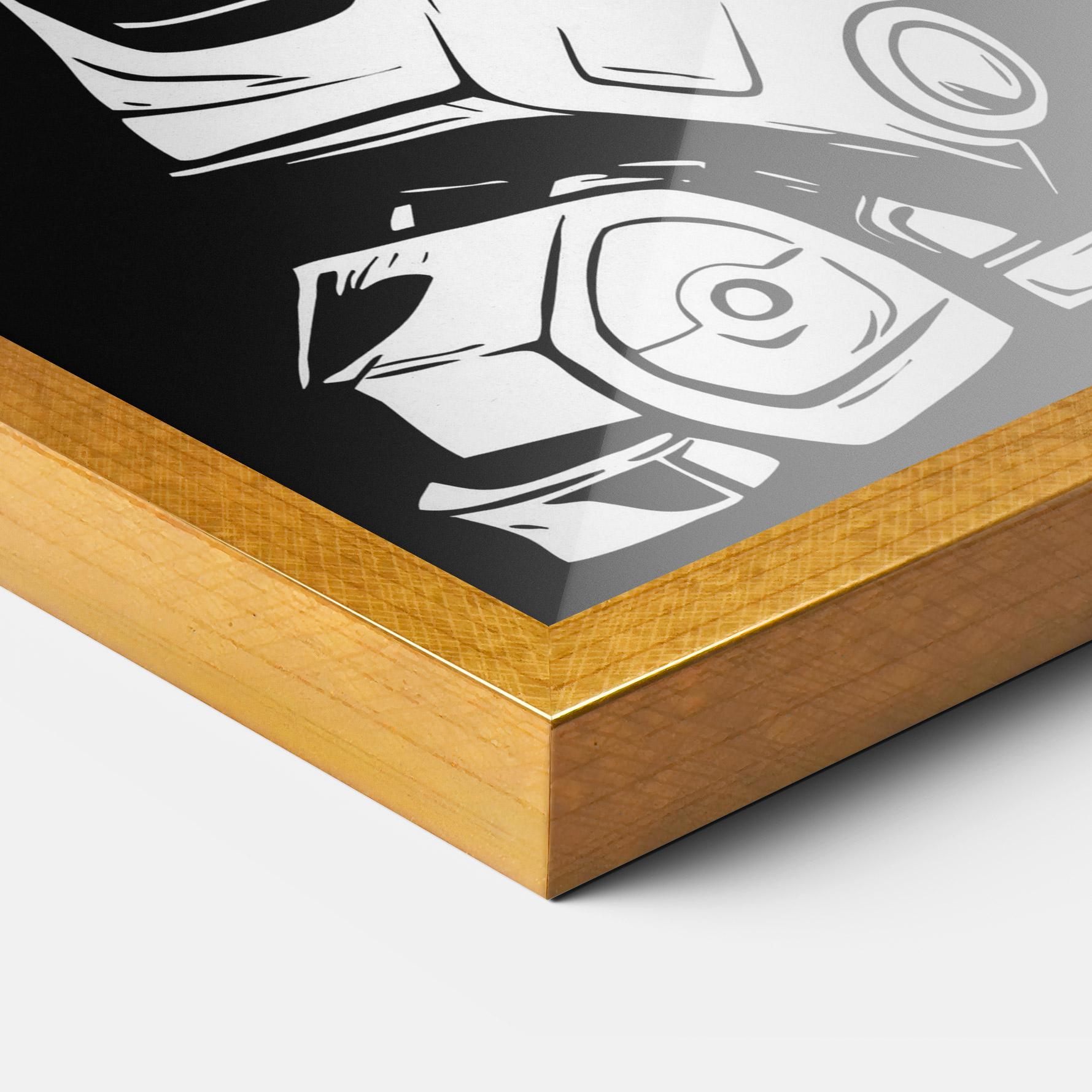 Poster Înrămat Robot Machine mockup 3